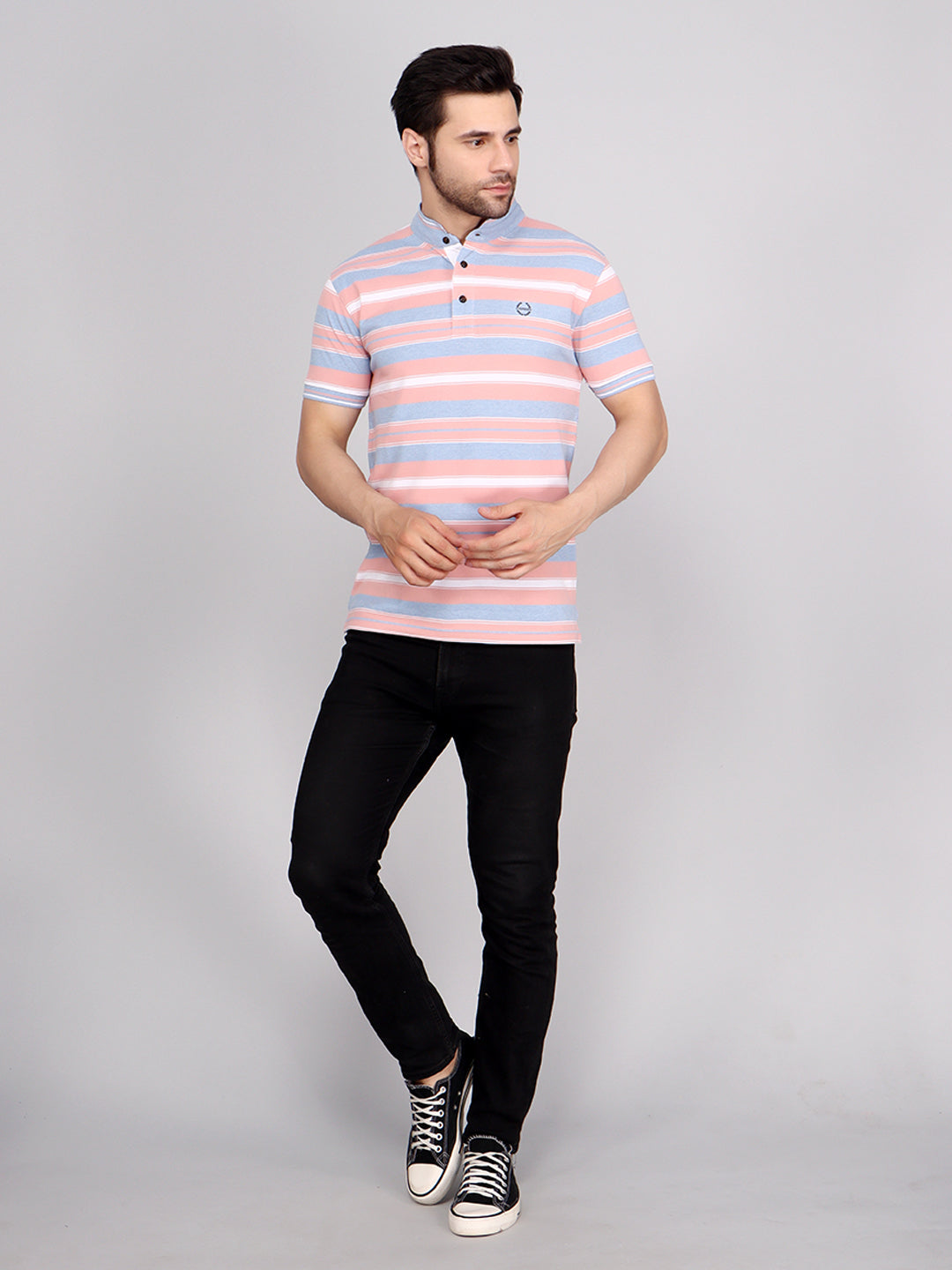 Stand Up Collar Pique Smart Fit Polo