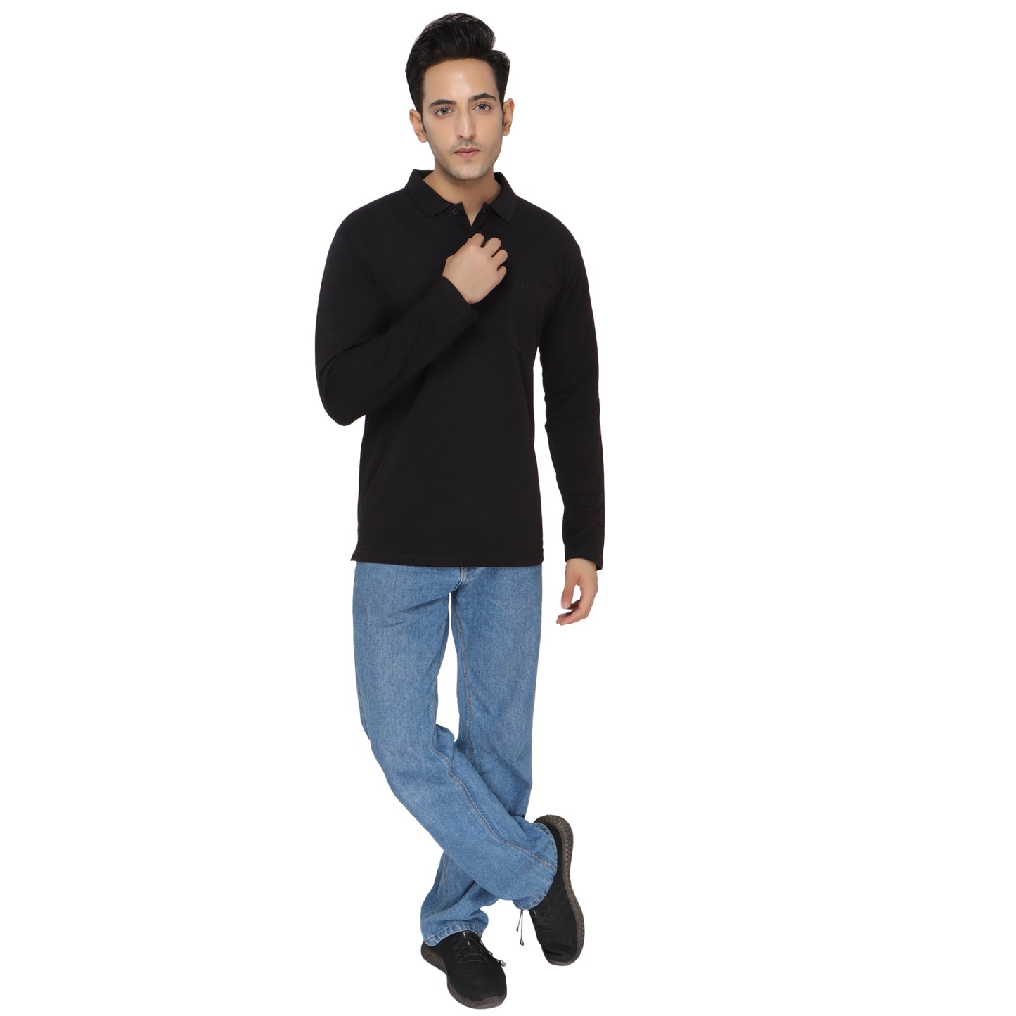 SOLID PIQUE POLO POCKET