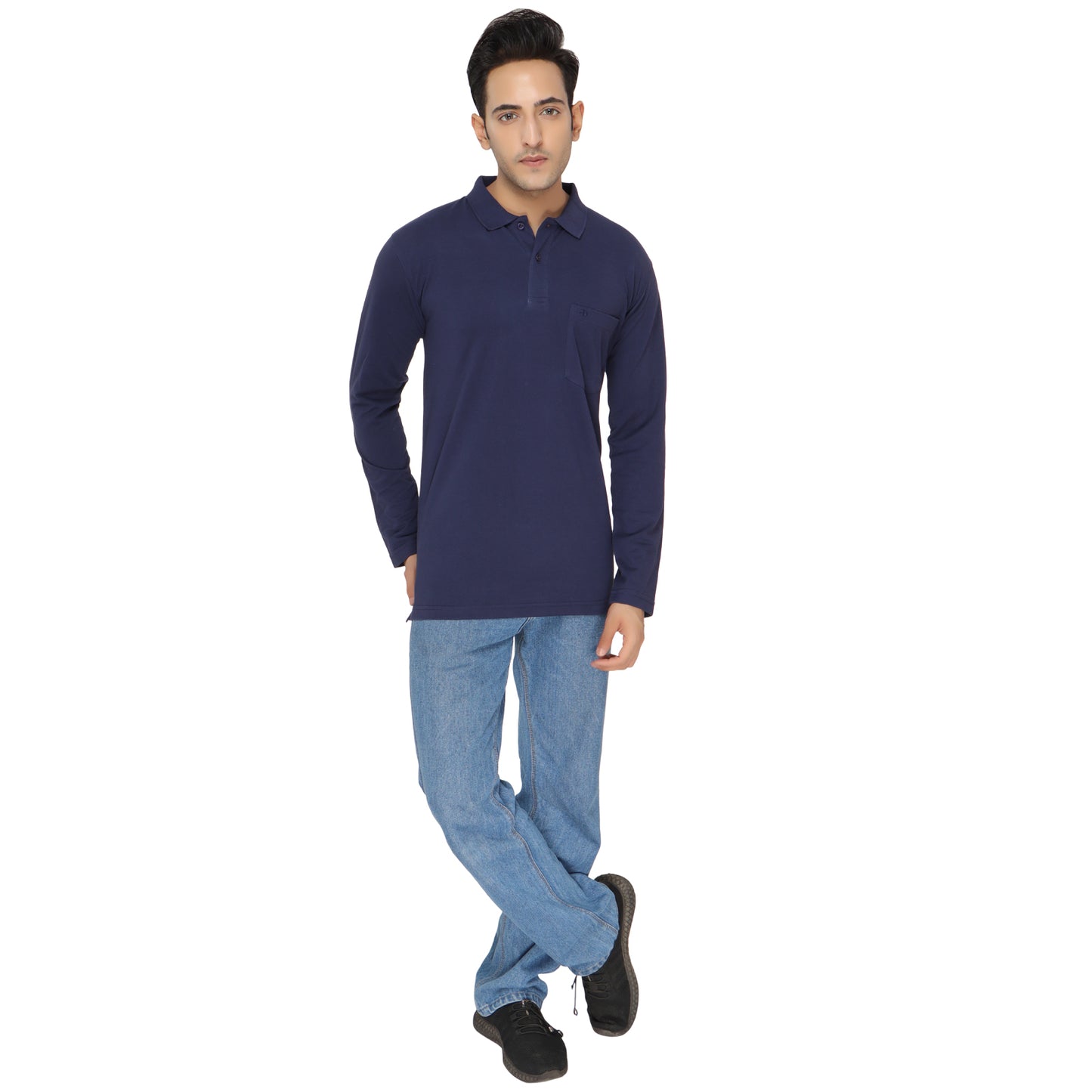 SOLID PIQUE POLO POCKET