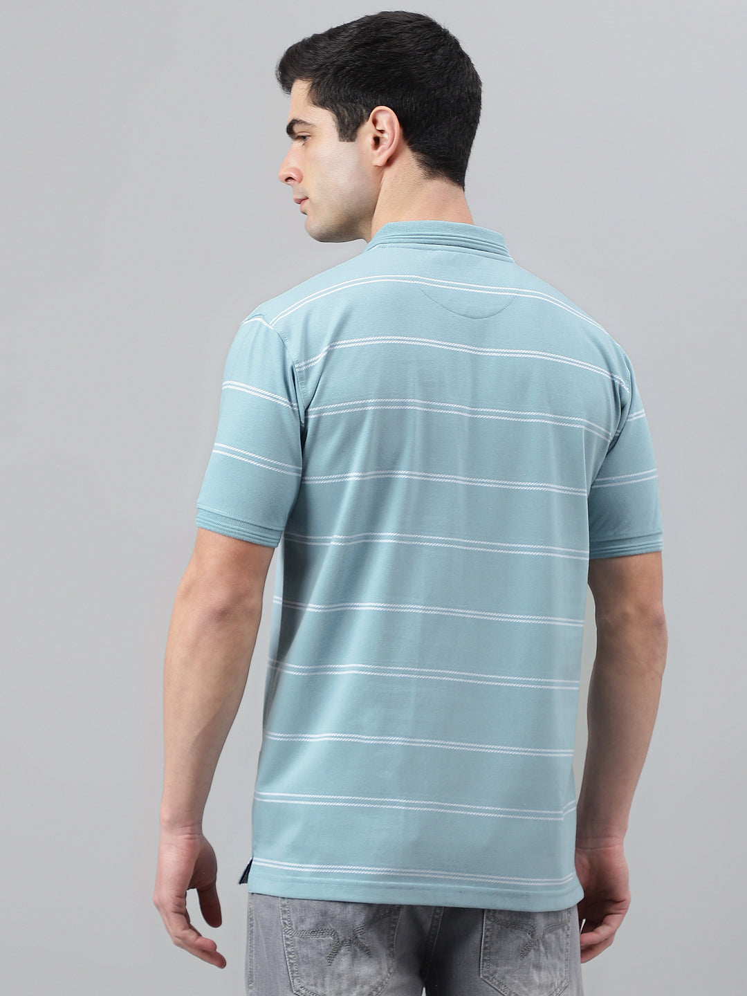 Single Jersey Stripe  Regular Fit Pocket Polo