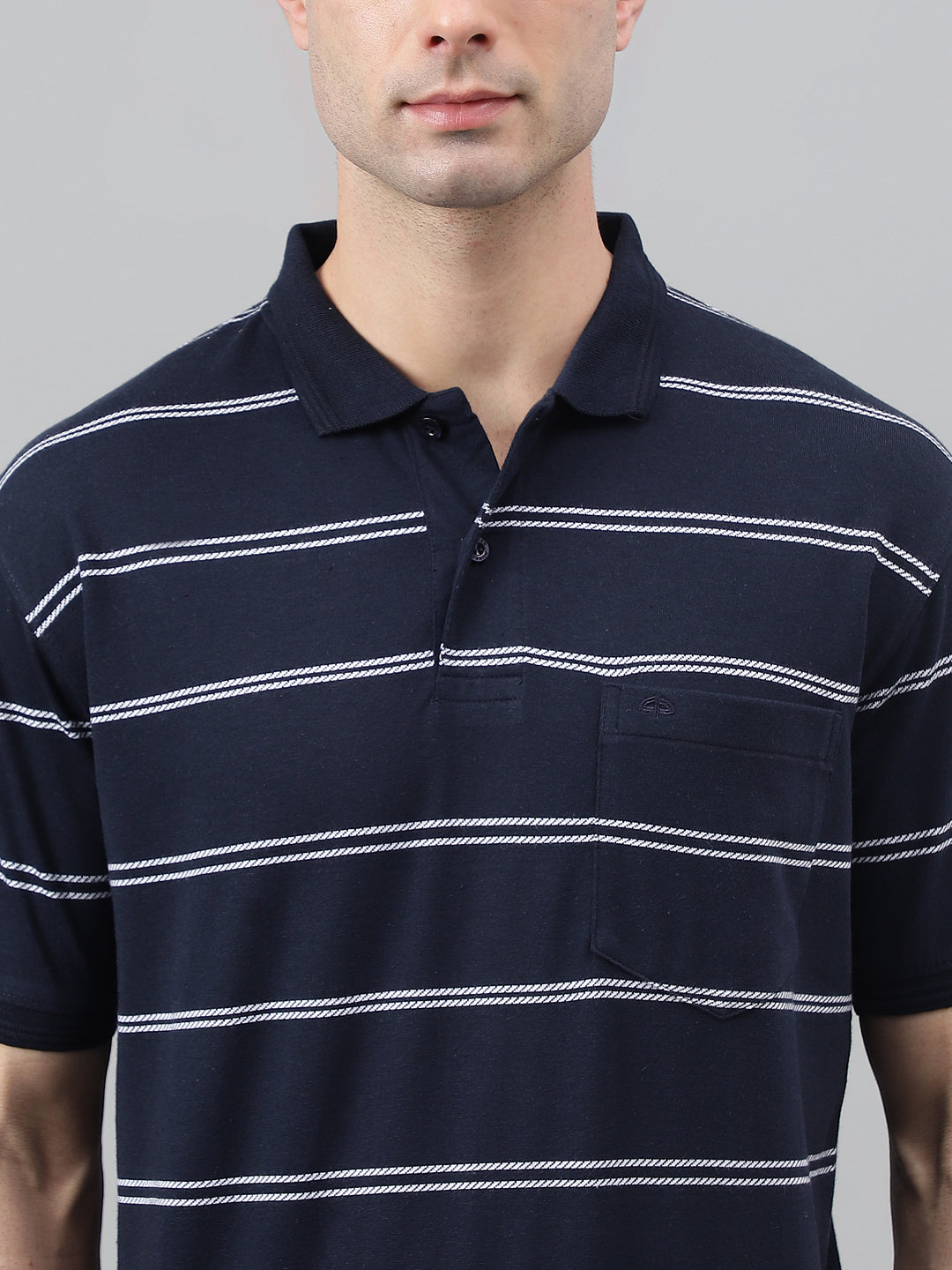 Single Jersey Stripe  Regular Fit Pocket Polo