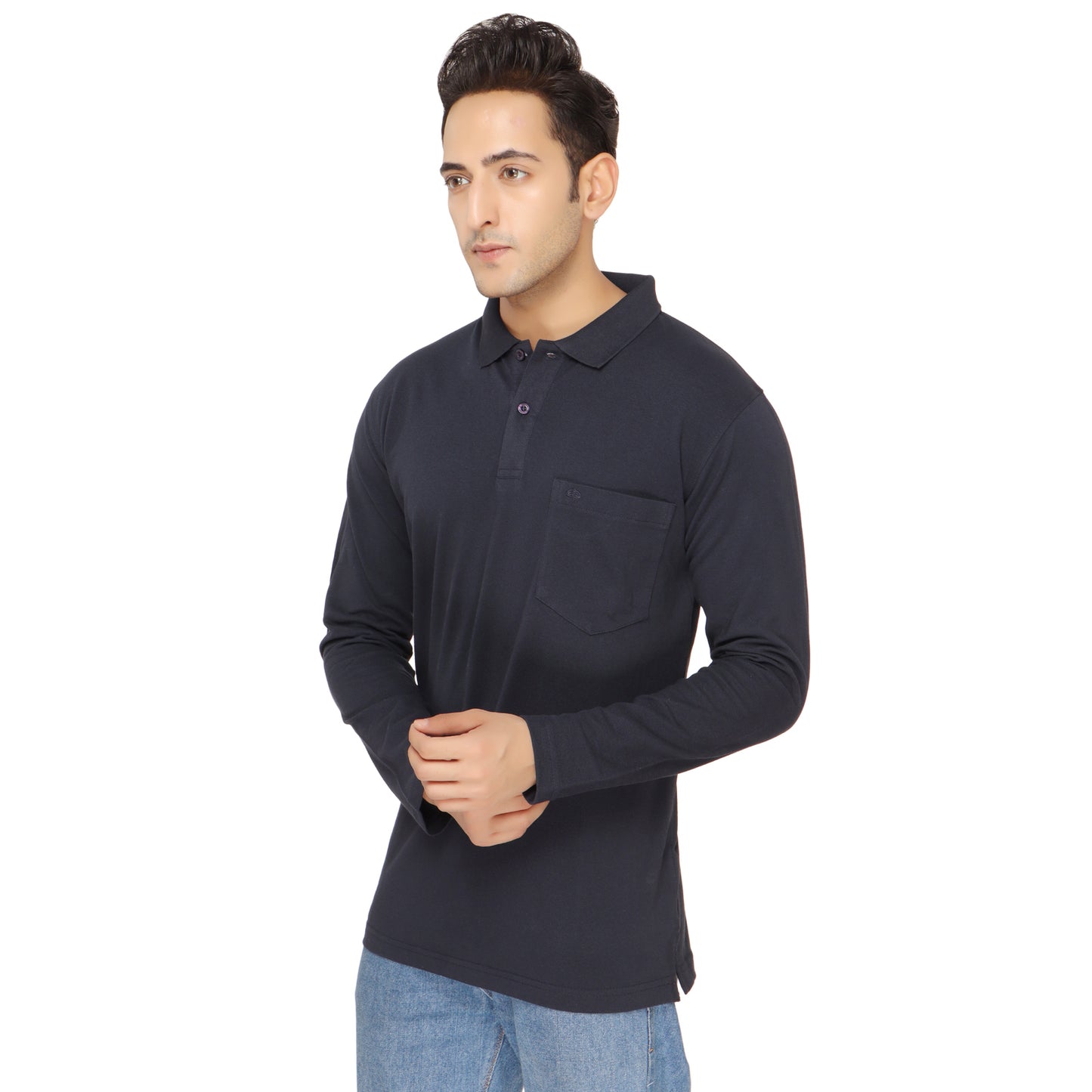 SOLID PIQUE POLO POCKET