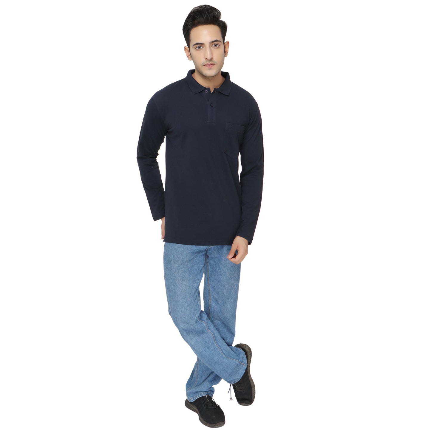 SOLID PIQUE POLO POCKET