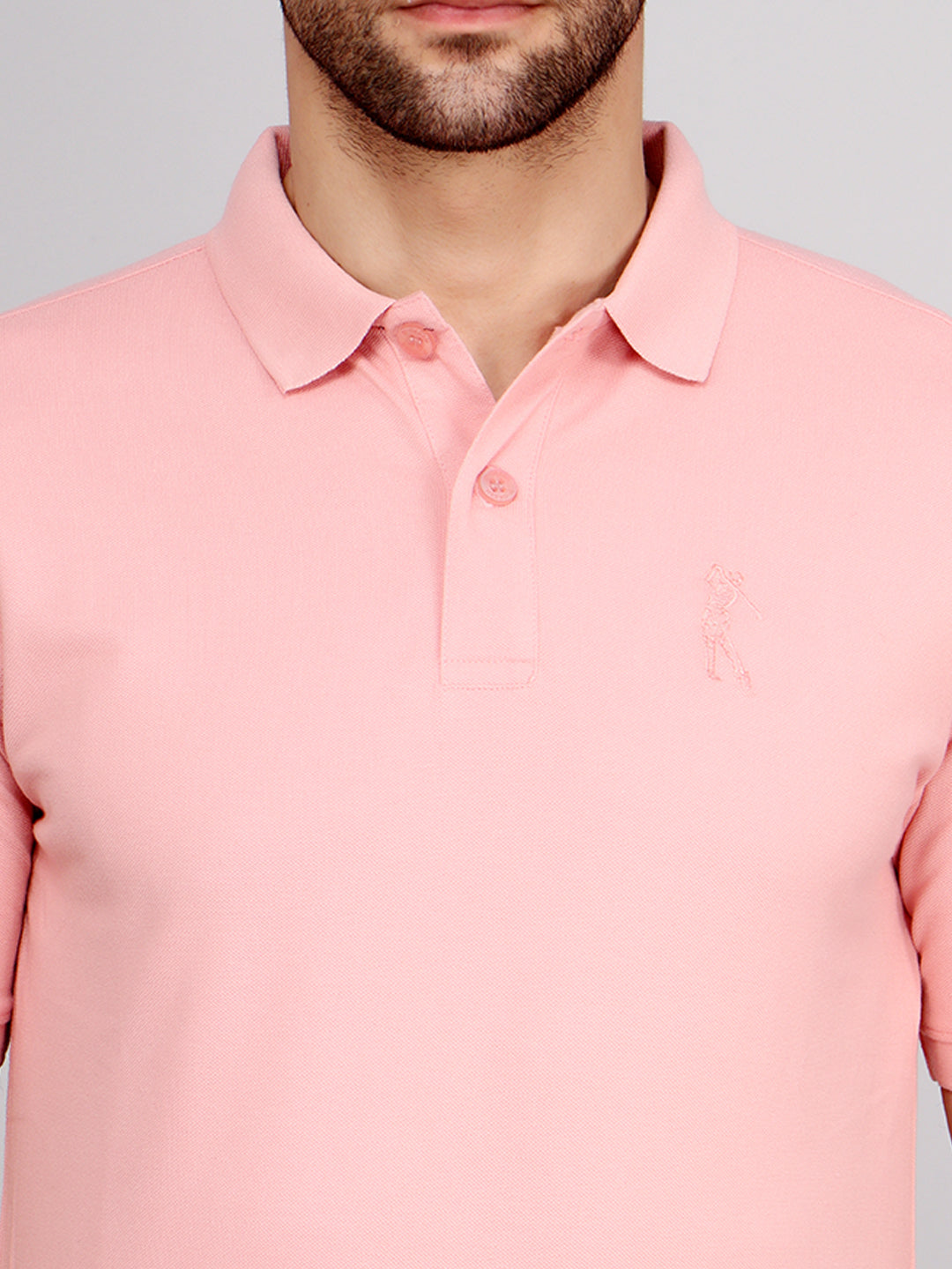 SOLID SHIELD LOGO PIQUE POLO