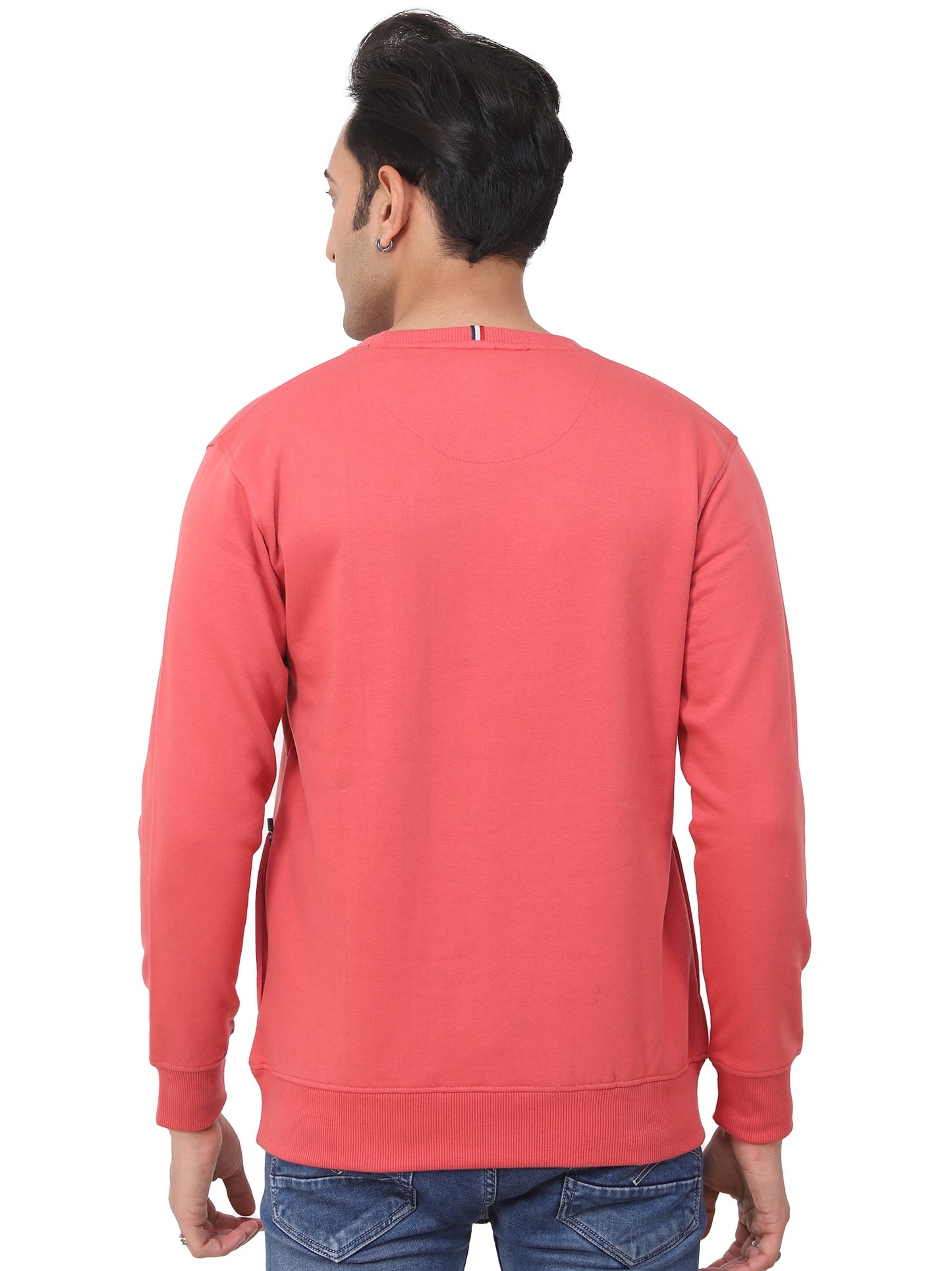 Regular Fit Printed Fleece Sweatshirt