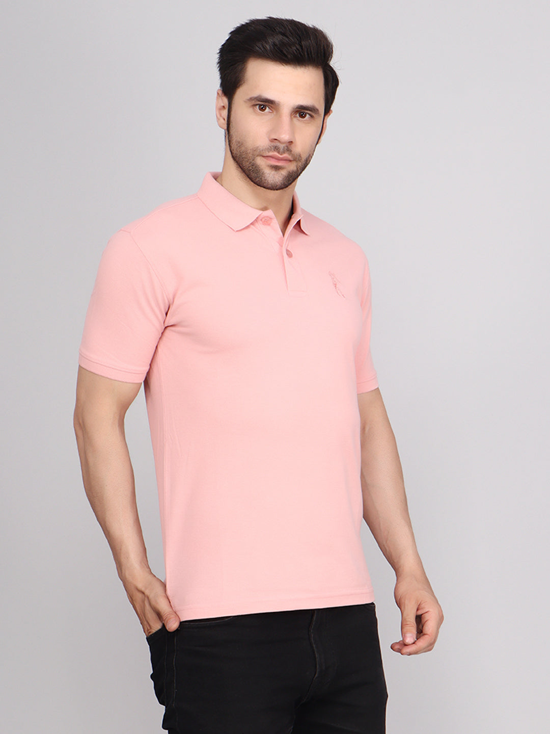 SOLID SHIELD LOGO PIQUE POLO