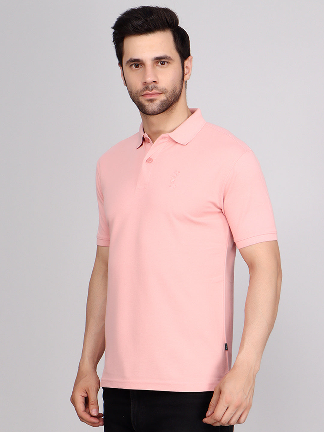 SOLID SHIELD LOGO PIQUE POLO