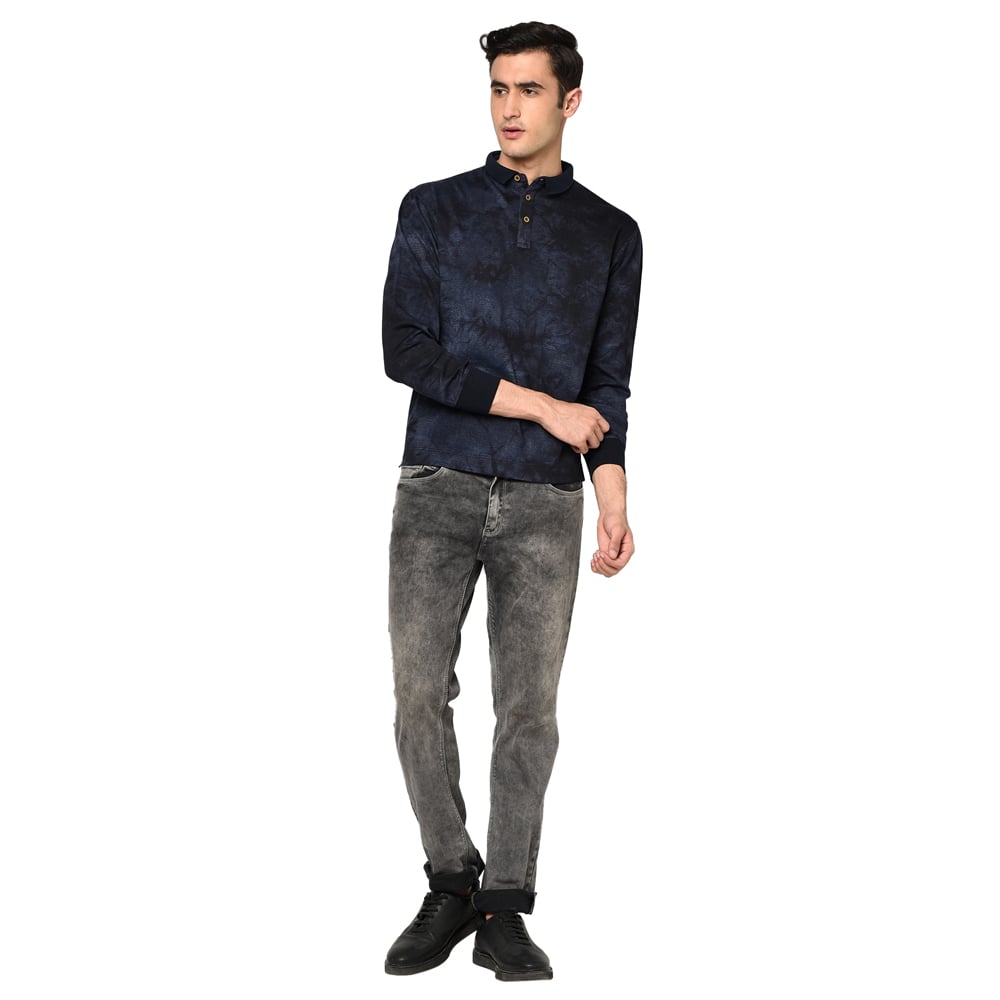SLIM FIT PRINTED POLO SHIRT