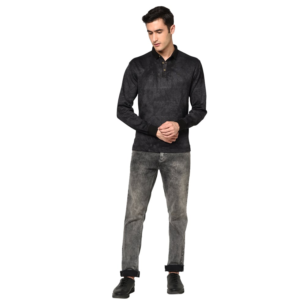 SLIM FIT PRINTED POLO SHIRT