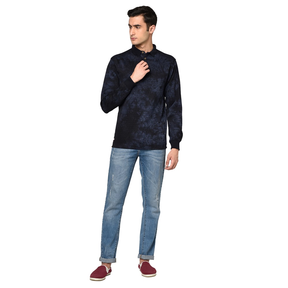 SLIM FIT PRINTED POLO SHIRT