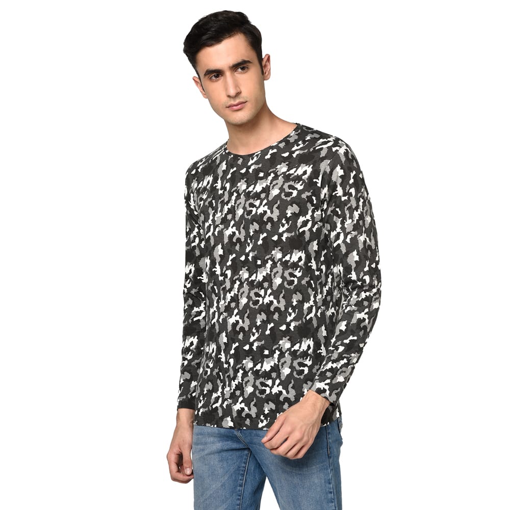 REGULAR FIT PRINT JERSEY TOP
