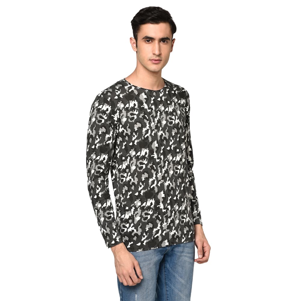 REGULAR FIT PRINT JERSEY TOP