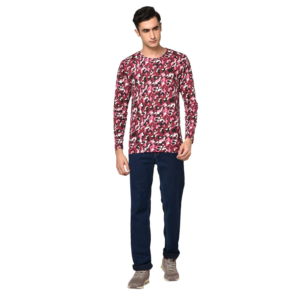 REGULAR FIT PRINT JERSEY TOP