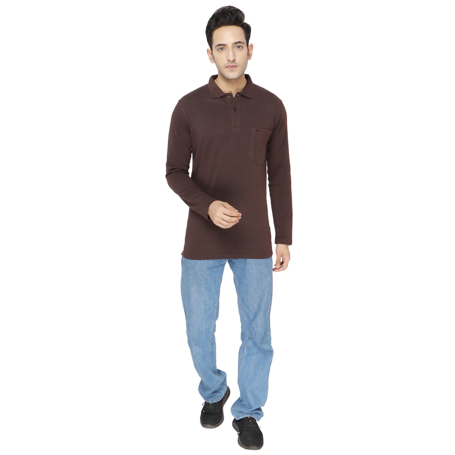 SOLID PIQUE POLO POCKET