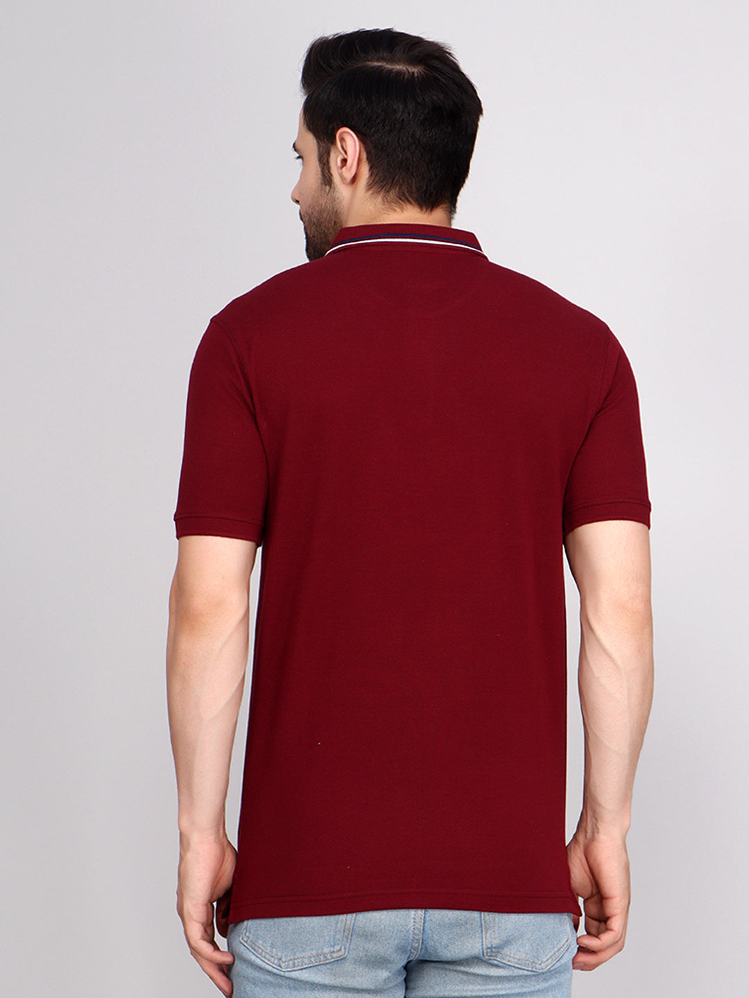 Vertical Stripe Pique Smart Fit Polo