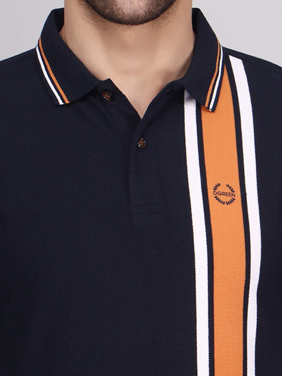 Vertical Stripe Pique Smart Fit Polo