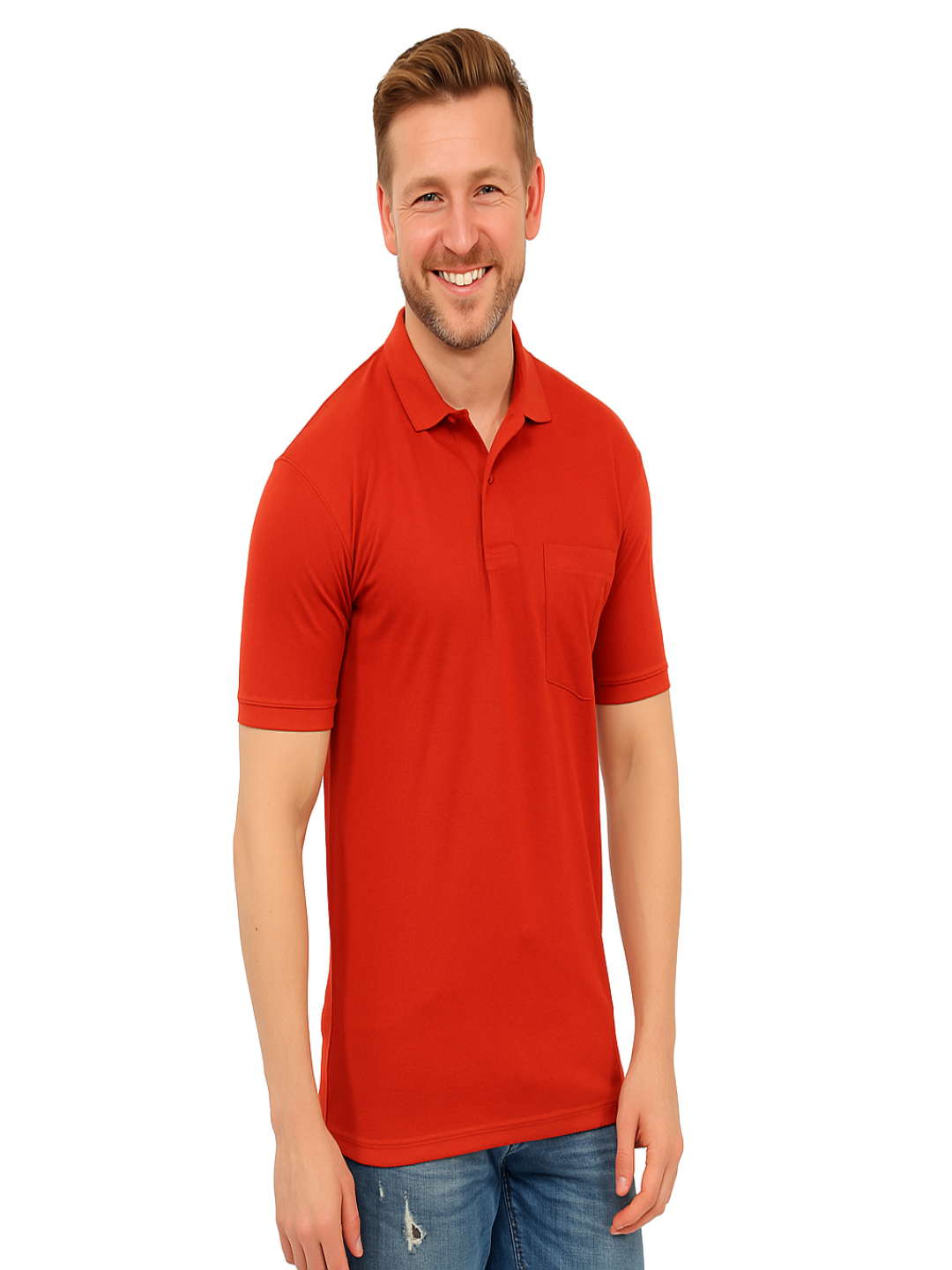 SOLID POCKET POLO REGULAR FIT