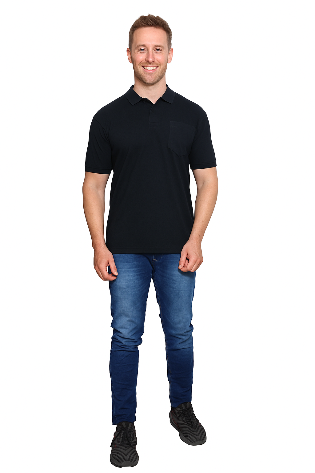 SOLID POCKET POLO REGULAR FIT