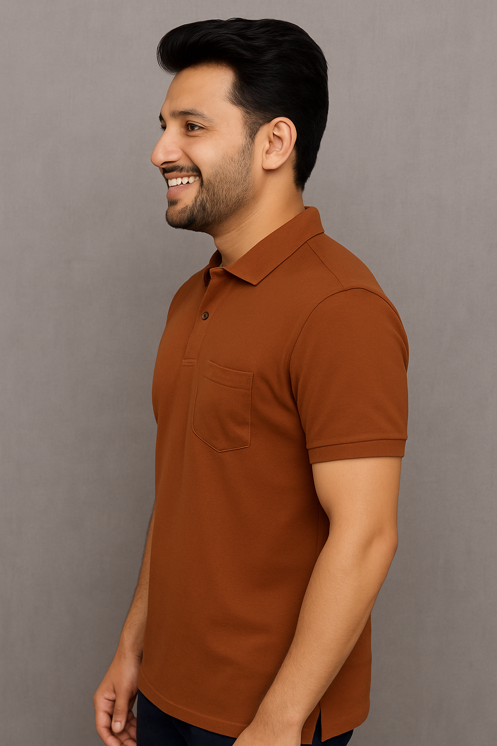 SOLID POCKET POLO REGULAR FIT