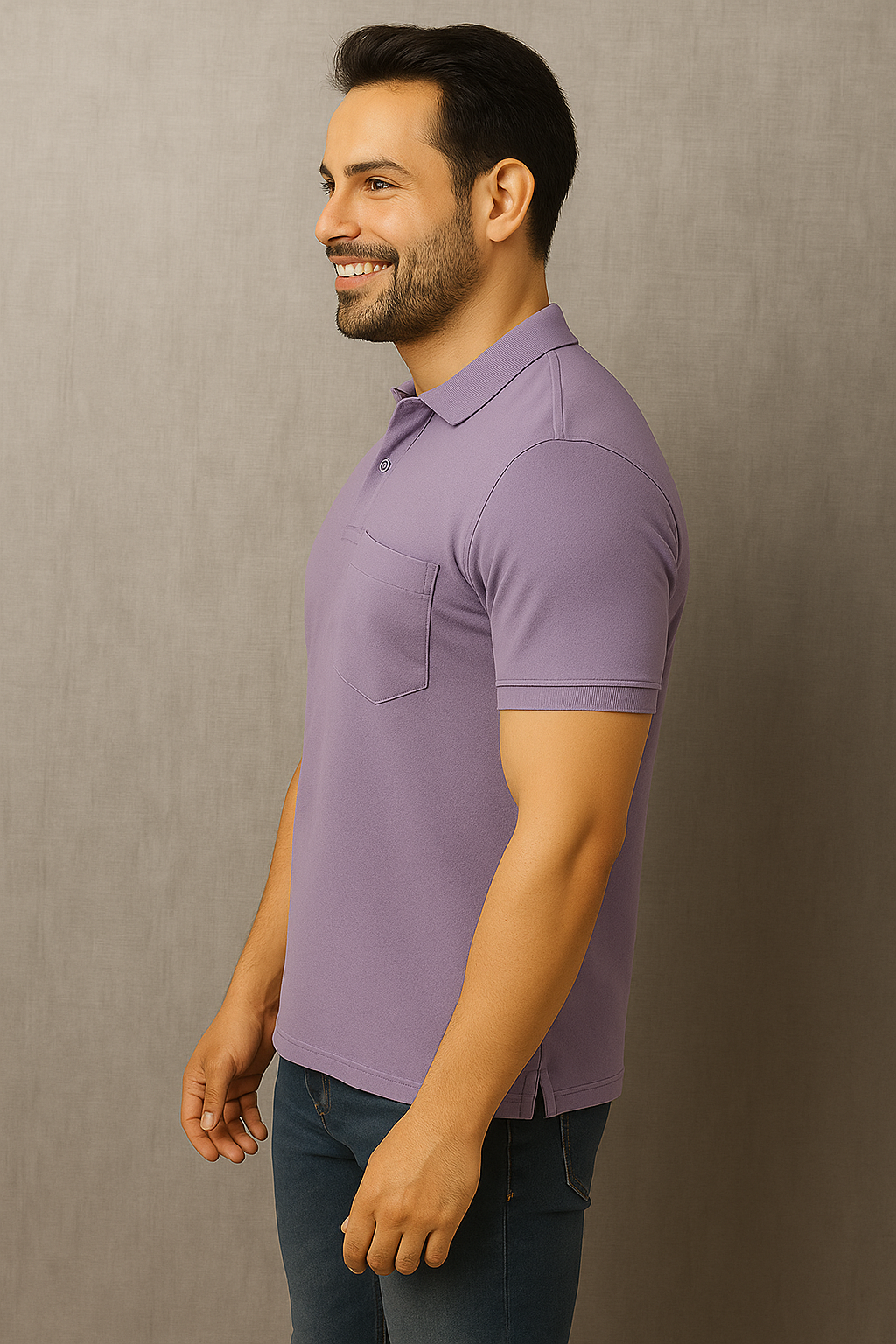 SOLID POCKET POLO REGULAR FIT