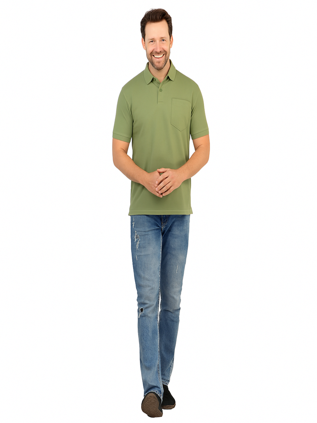 SOLID POCKET POLO REGULAR FIT