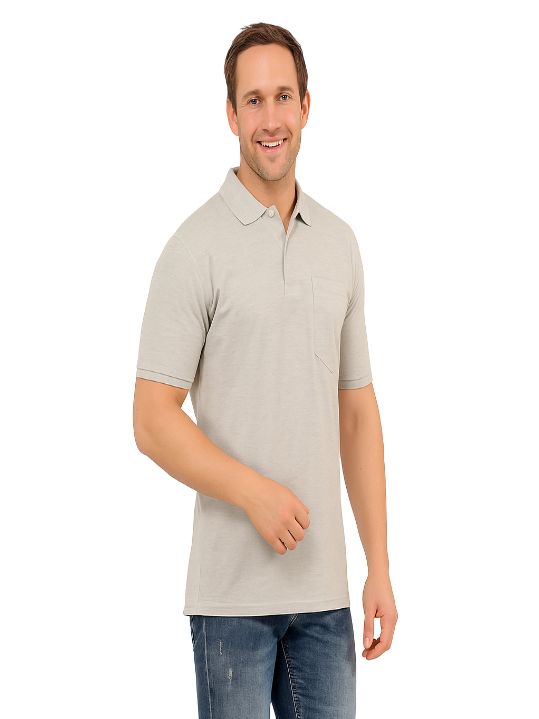 SOLID POCKET POLO REGULAR FIT