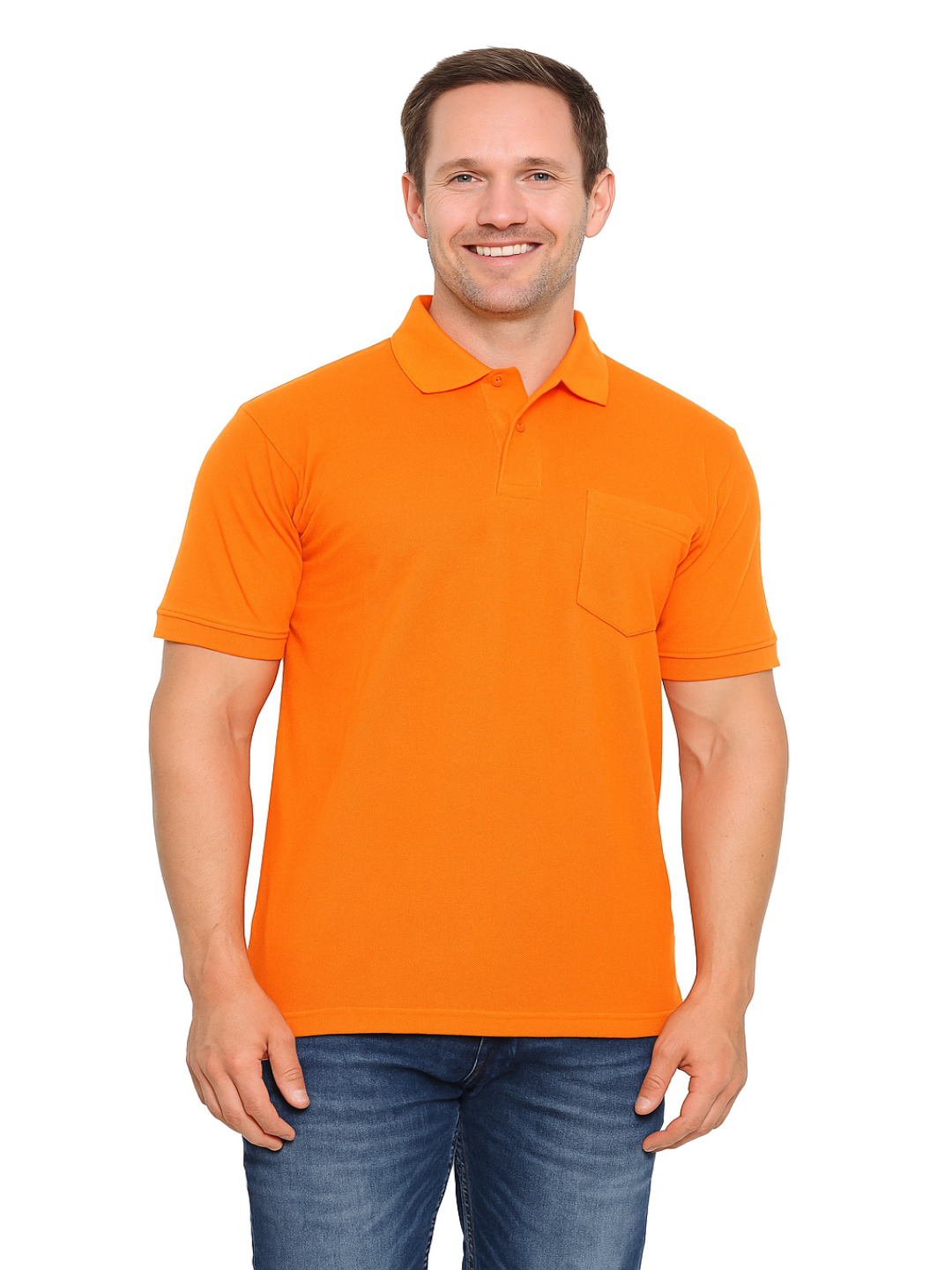 SOLID POCKET POLO REGULAR FIT