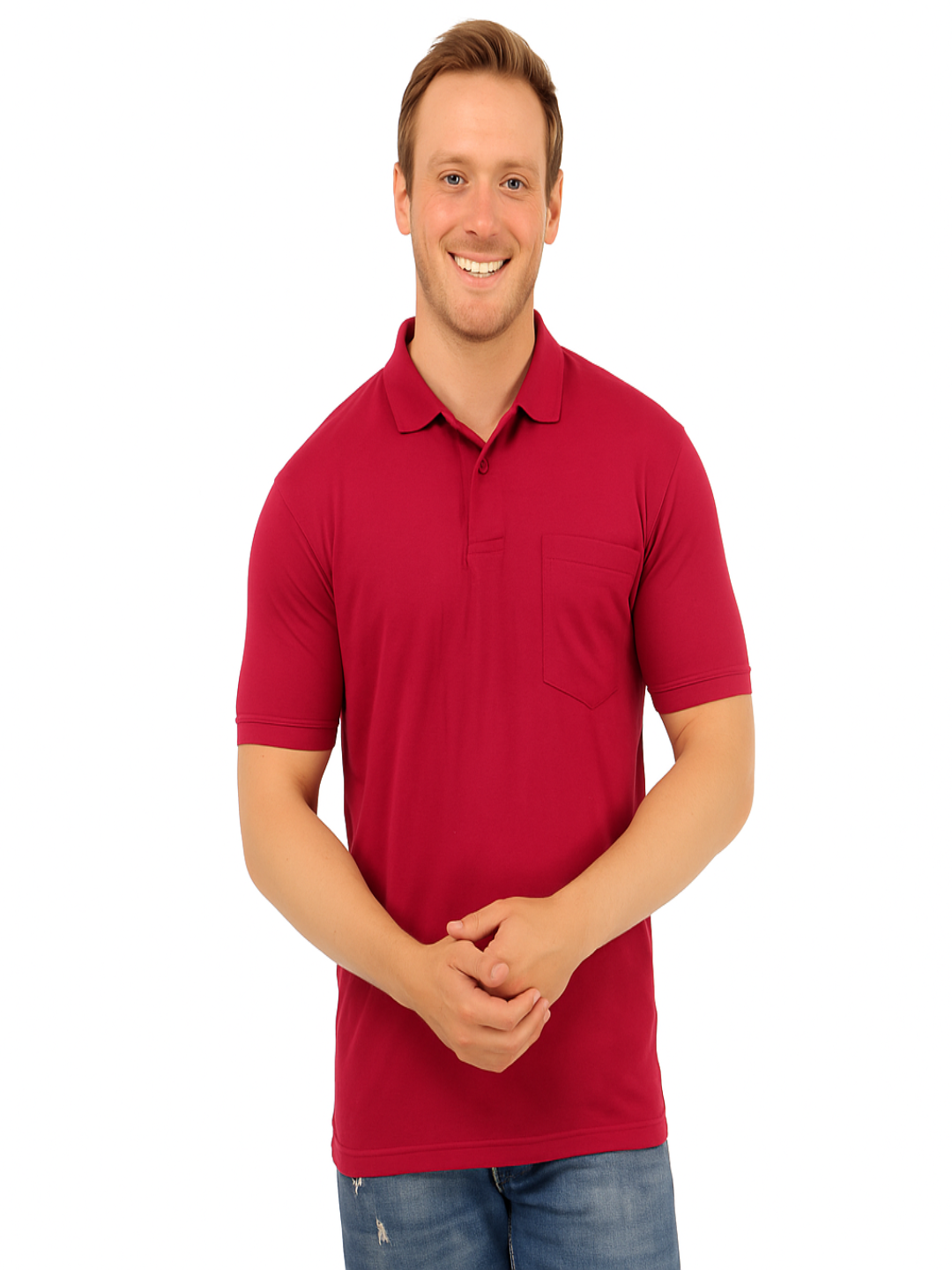 SOLID POCKET POLO REGULAR FIT