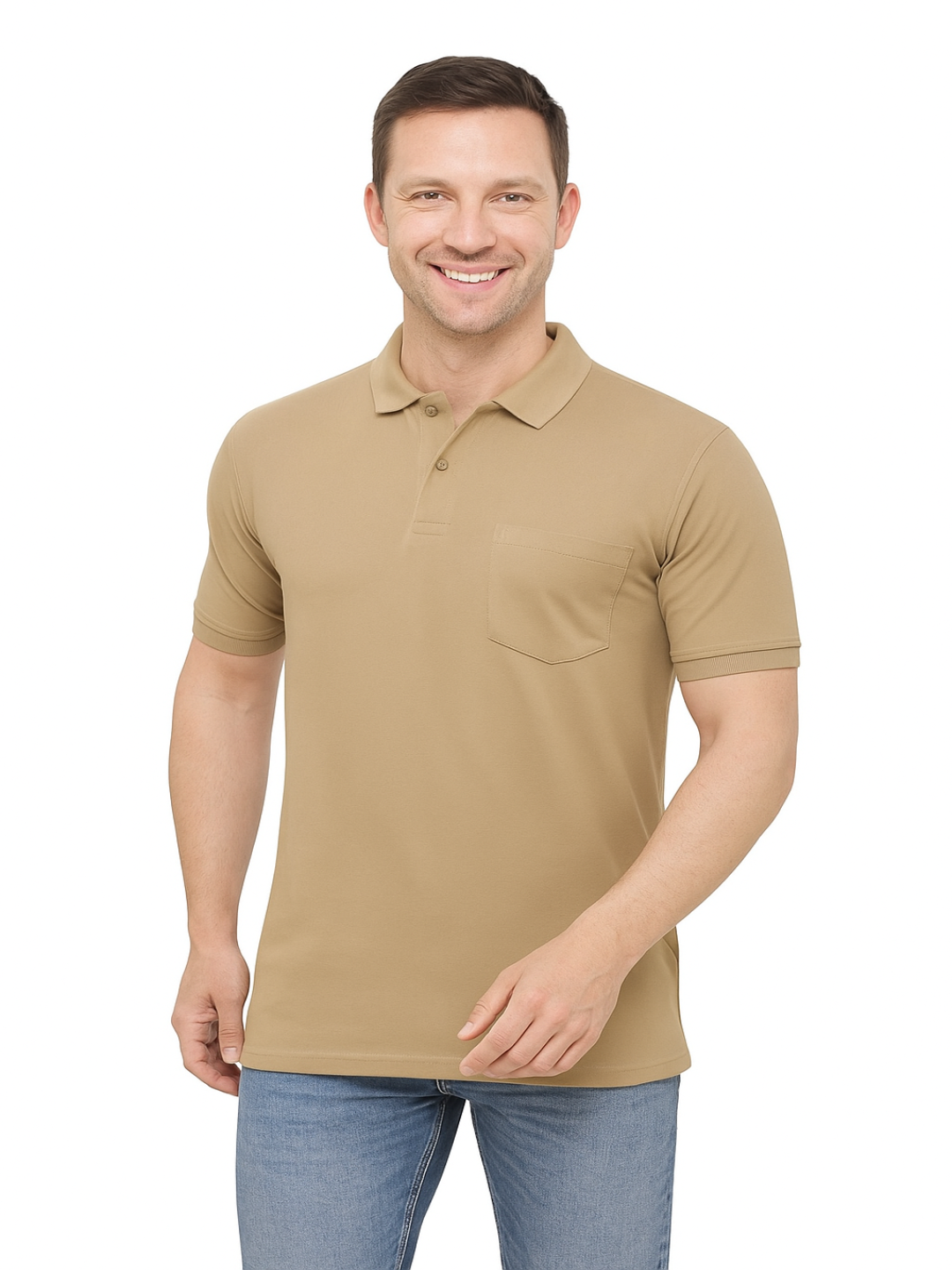 SOLID POCKET POLO REGULAR FIT