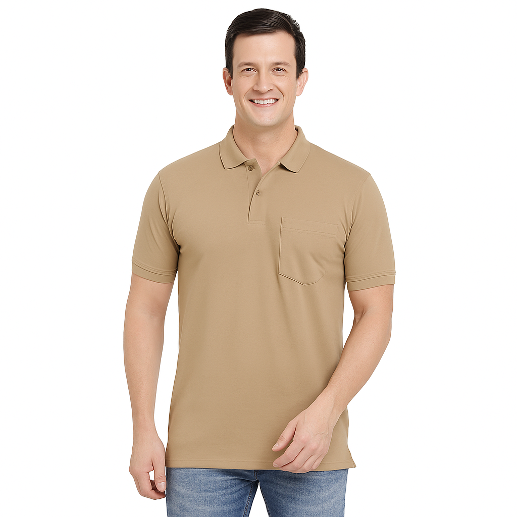 SOLID POCKET POLO REGULAR FIT