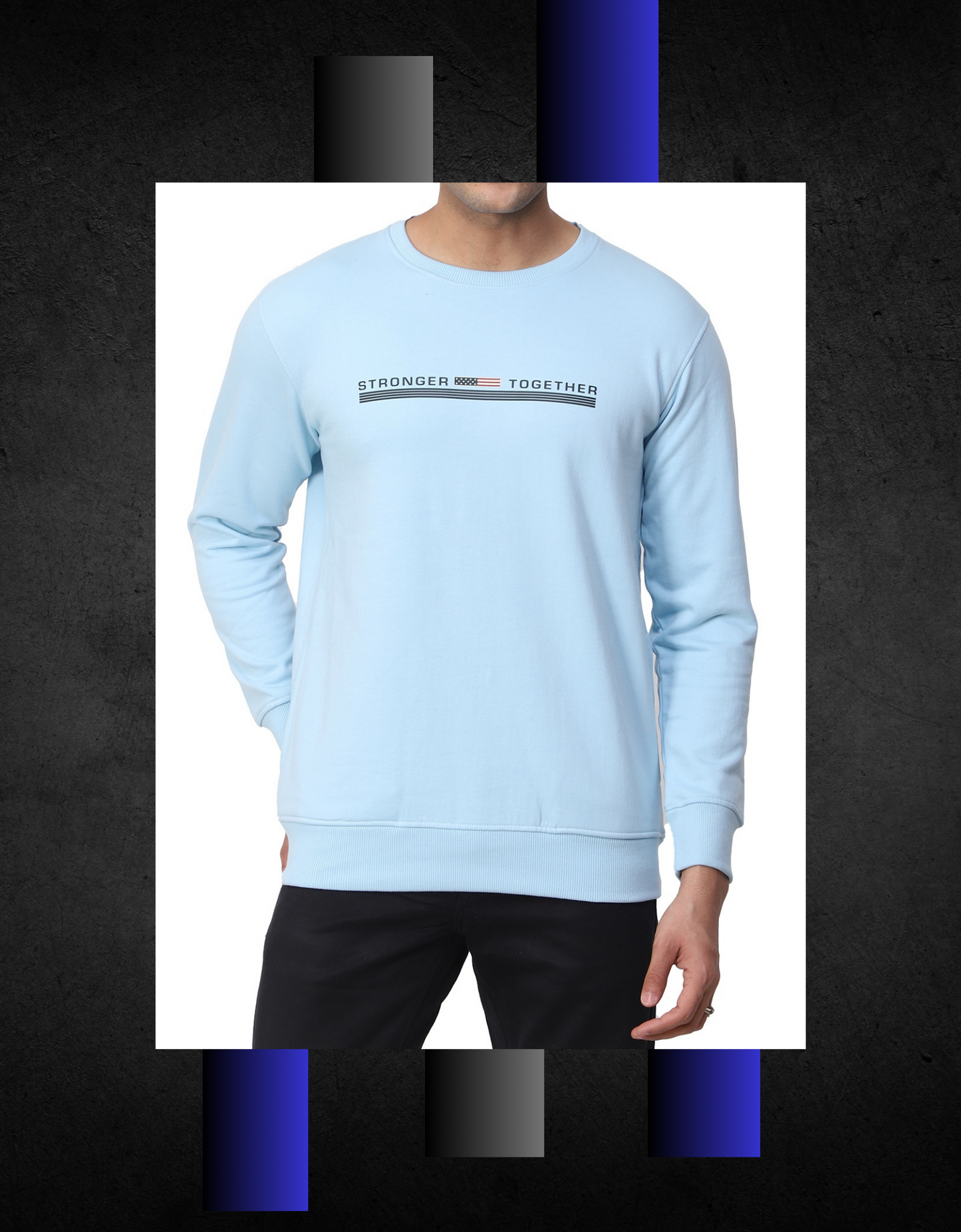 Regular Fit Printed Fleece Sweatshirt