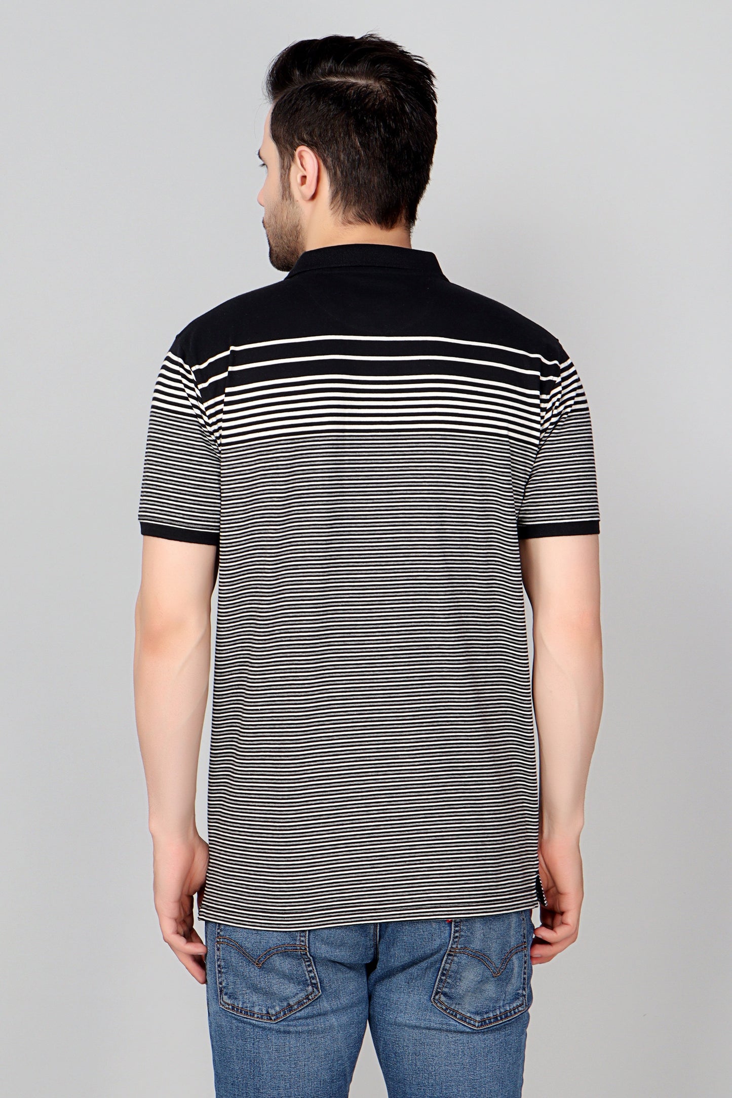 Single Jersey Stripe Regular Fit Pocket Polo