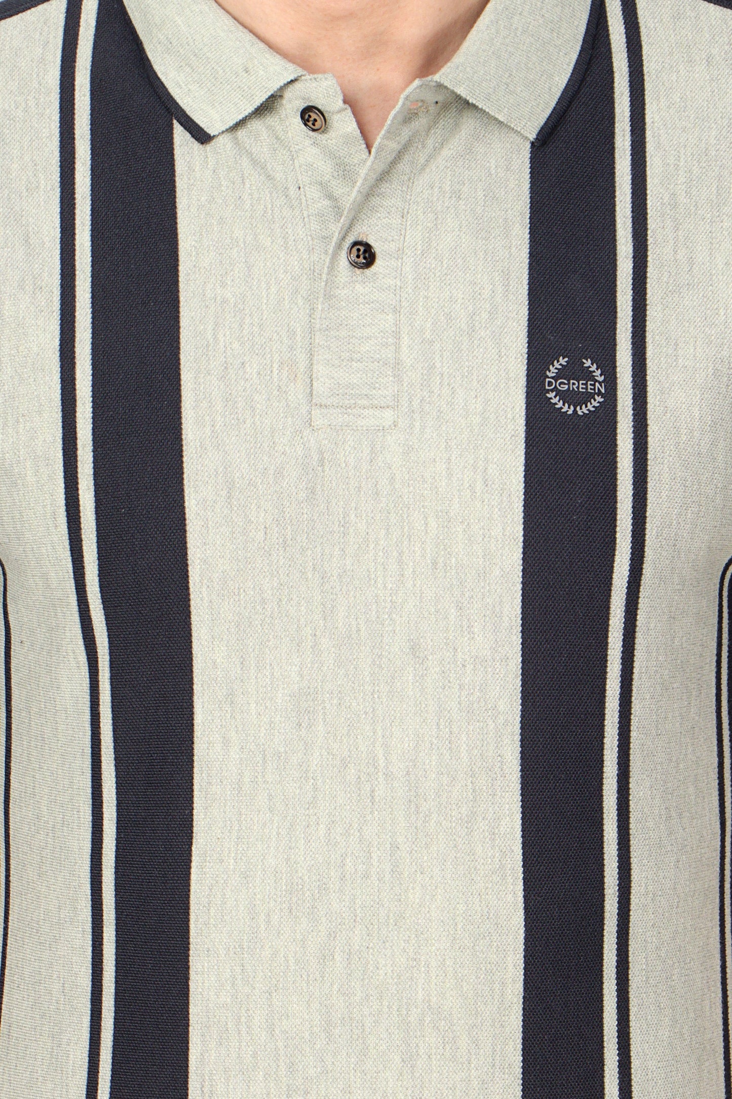 Vertical Stripe Pique Smart Fit Polo