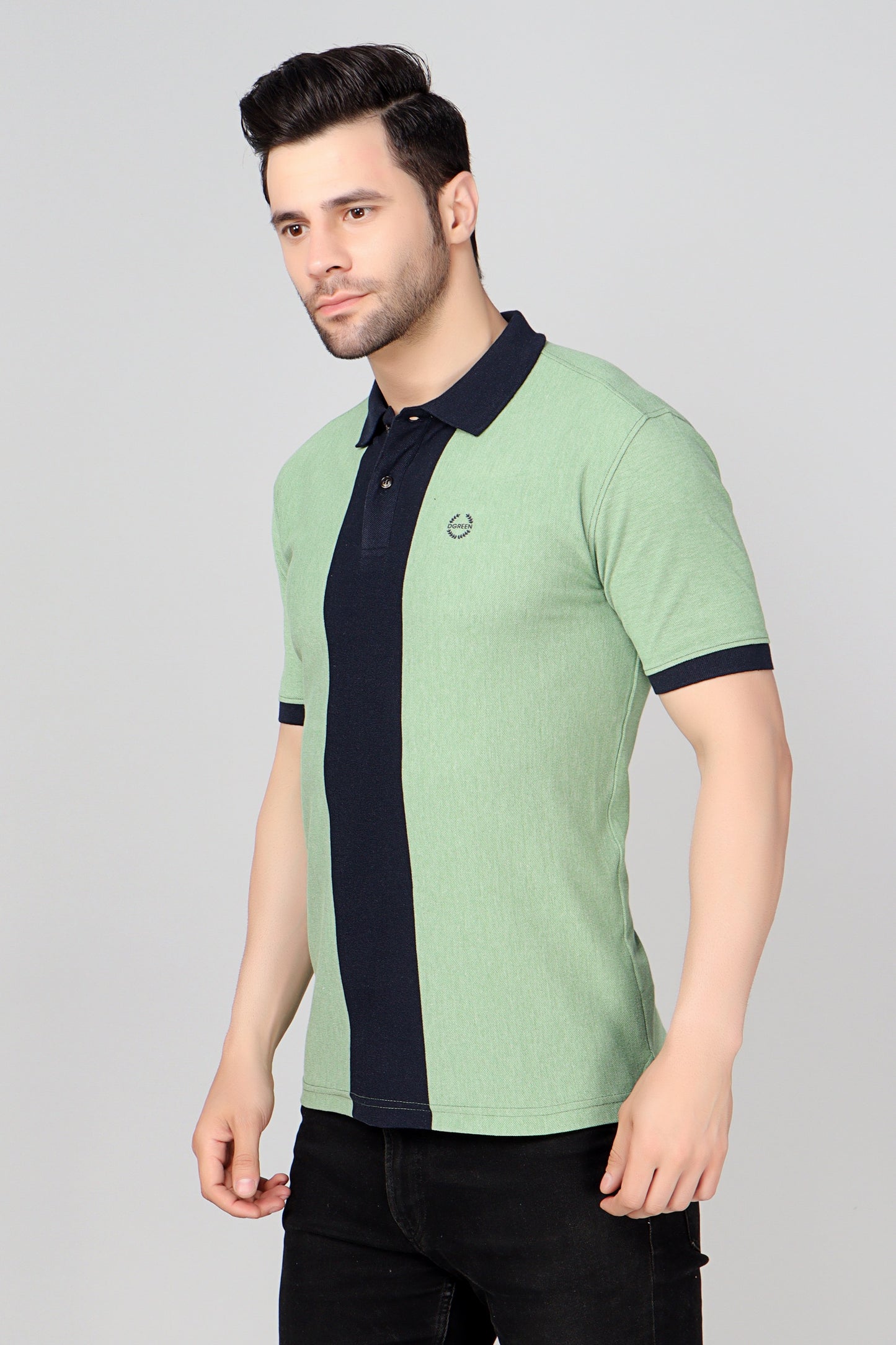 Vertical Stripe Pique Smart Fit Polo