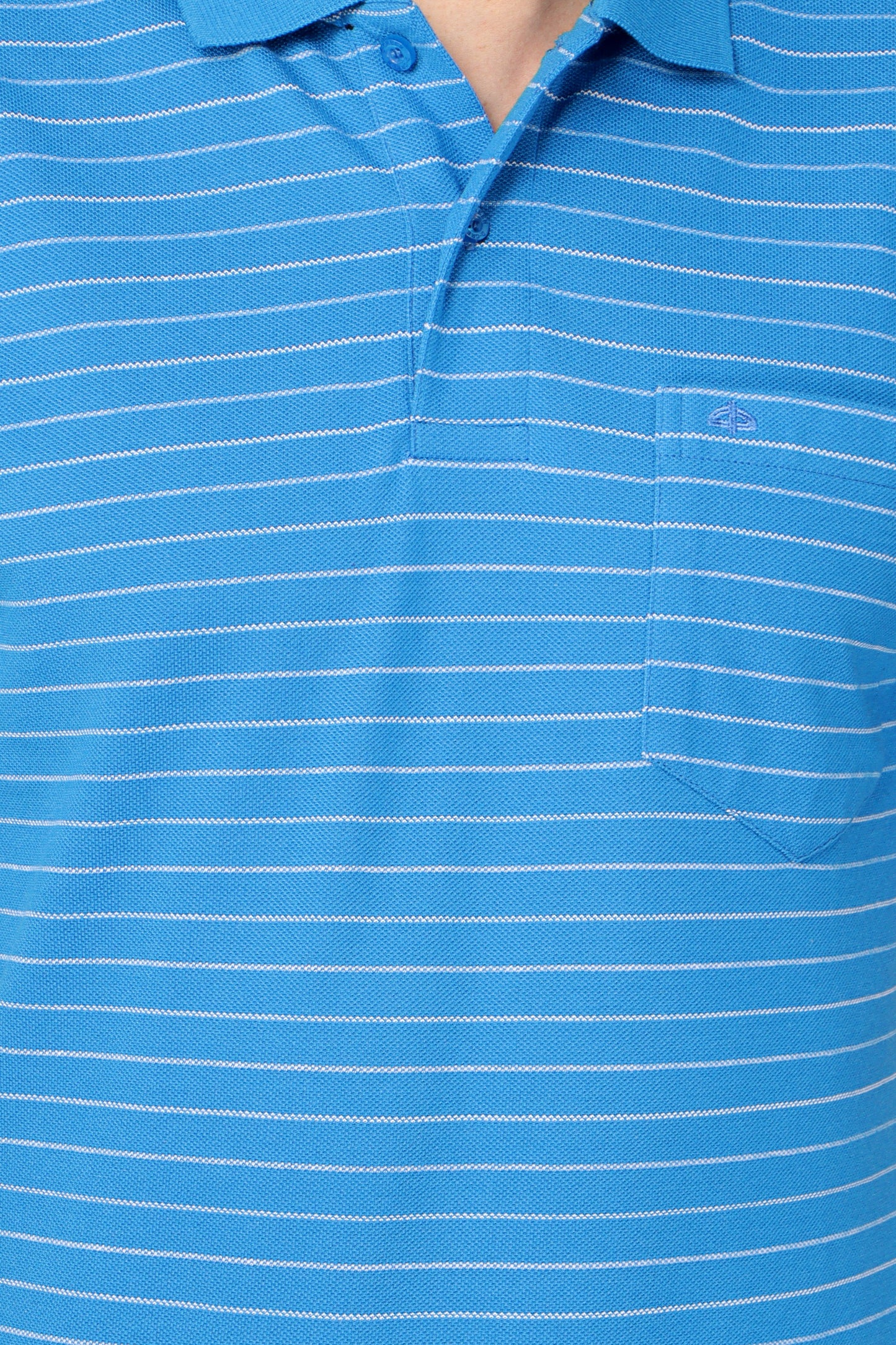 Pique Stripe Regular Fit Pocket Polo