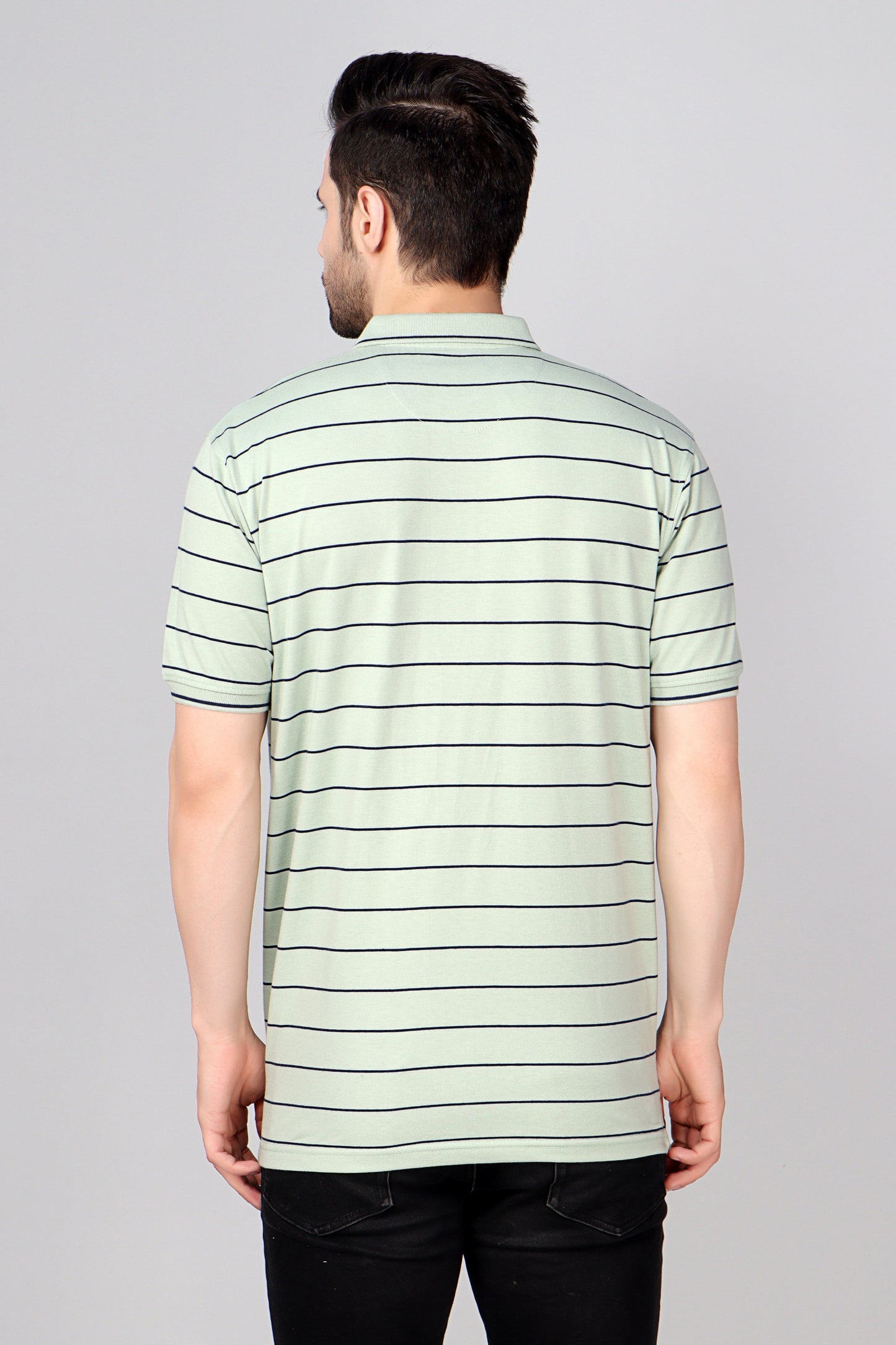 Single Jersey Stripe Regular Fit Pocket Polo