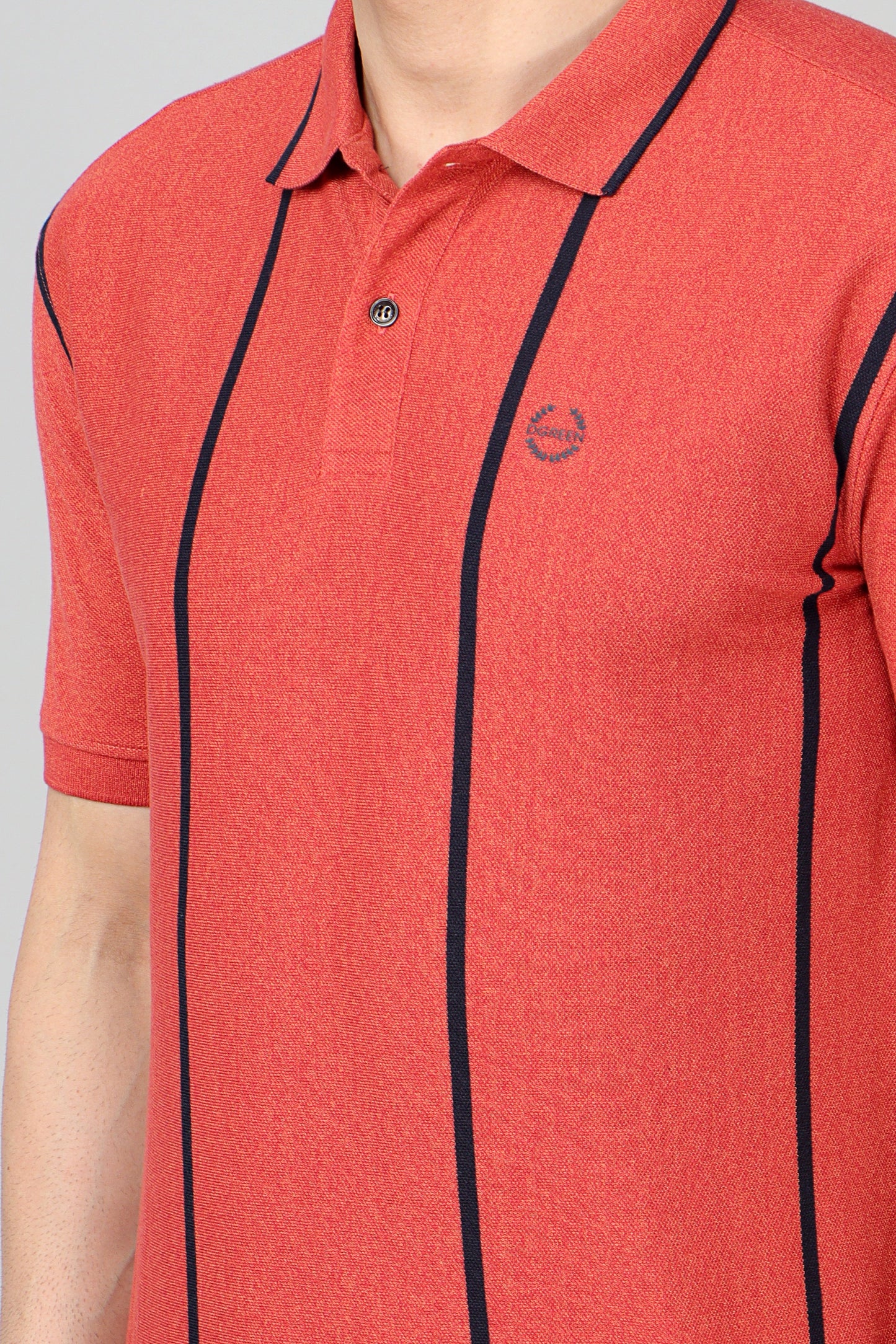 Vertical Stripe Pique Smart Fit Polo