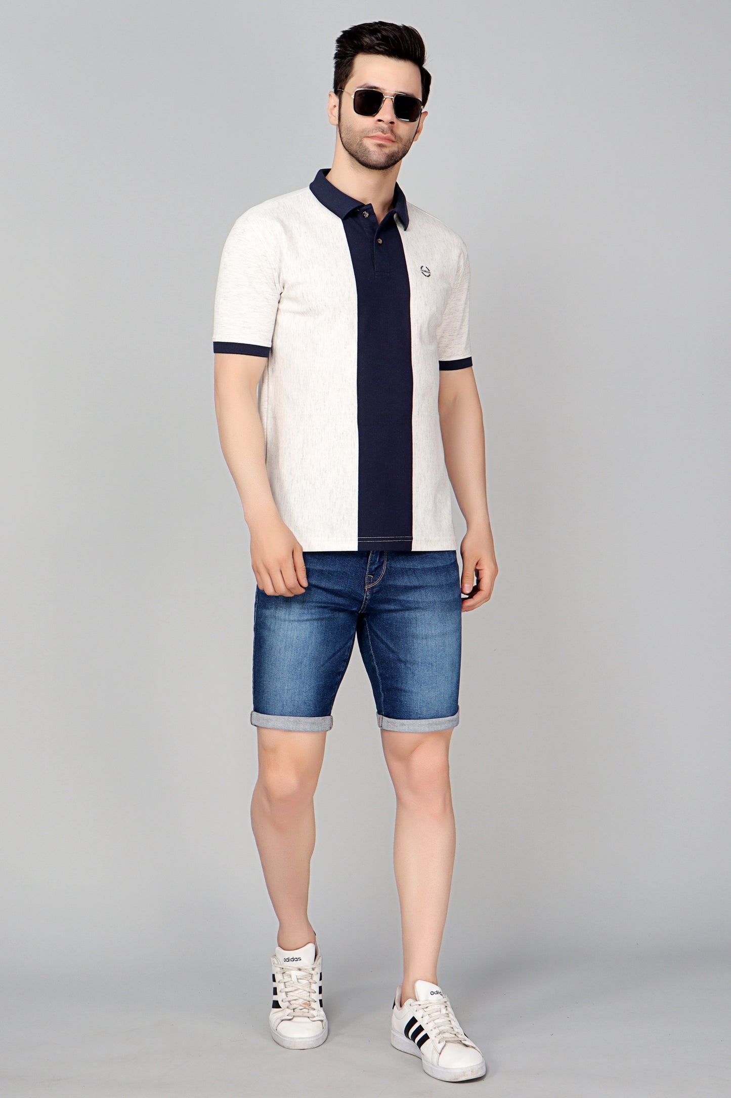 Vertical Stripe Pique Smart Fit Polo