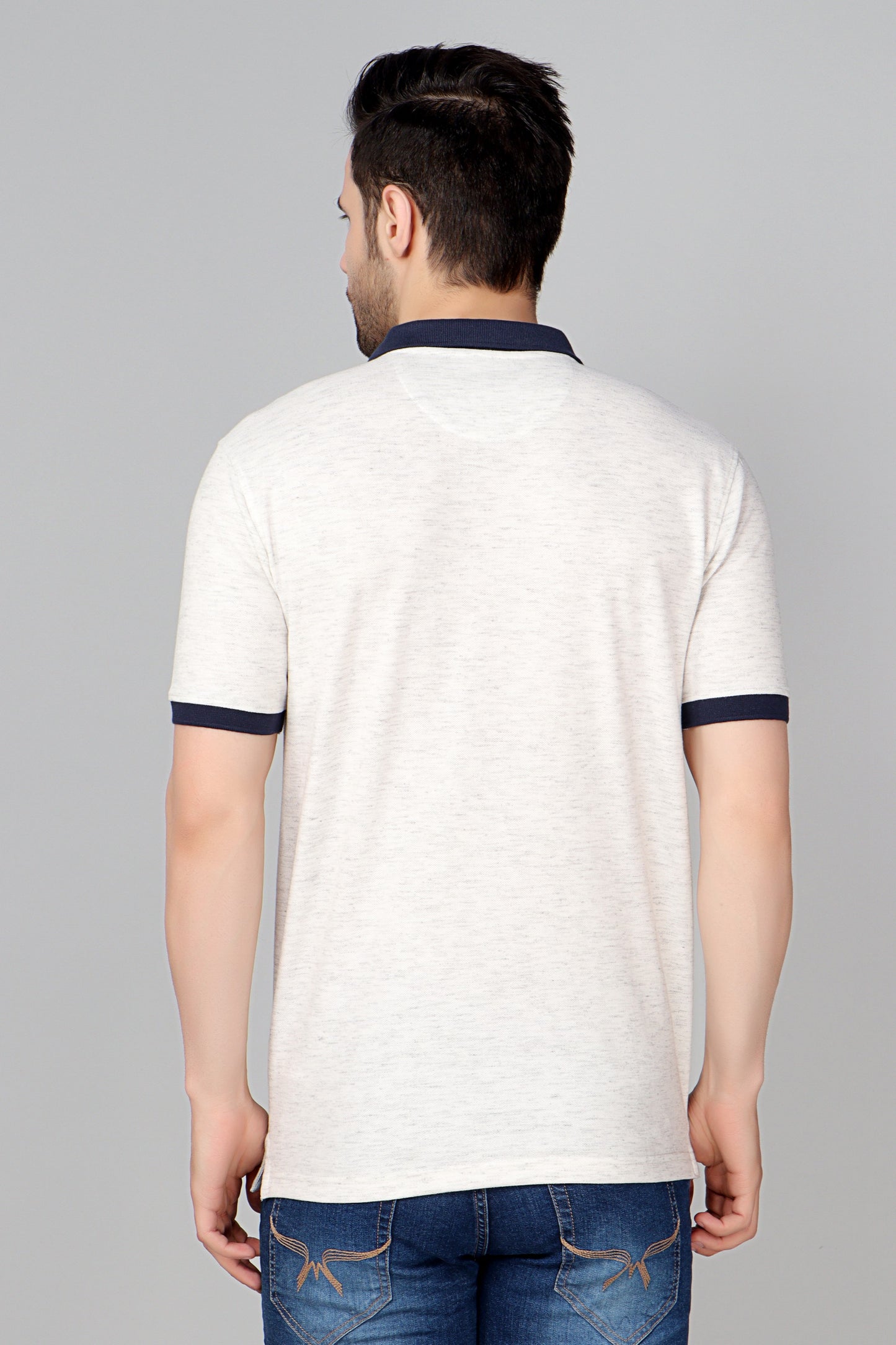 Vertical Stripe Pique Smart Fit Polo