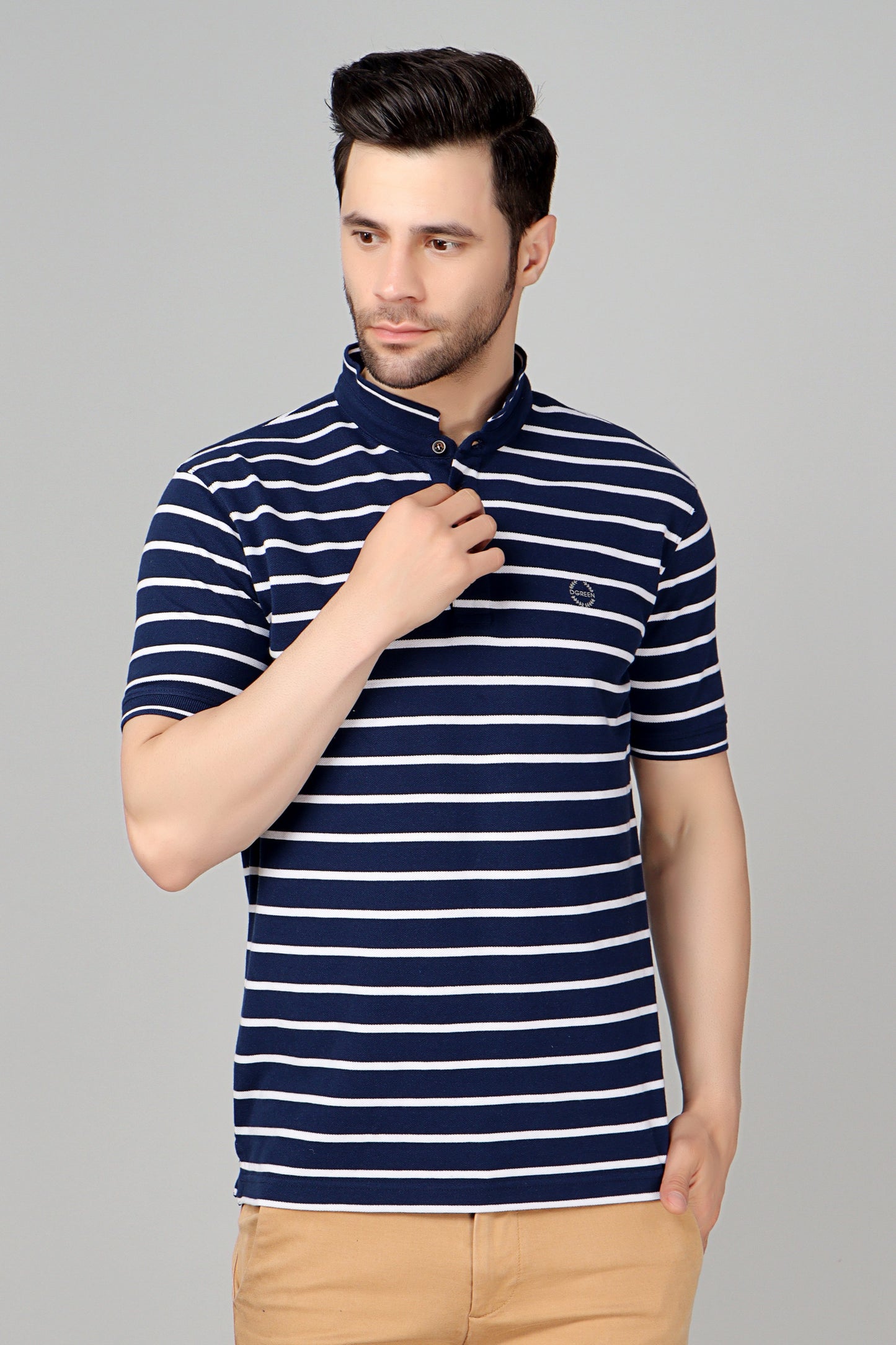 Stand Up Collar Pique Smart Fit Polo