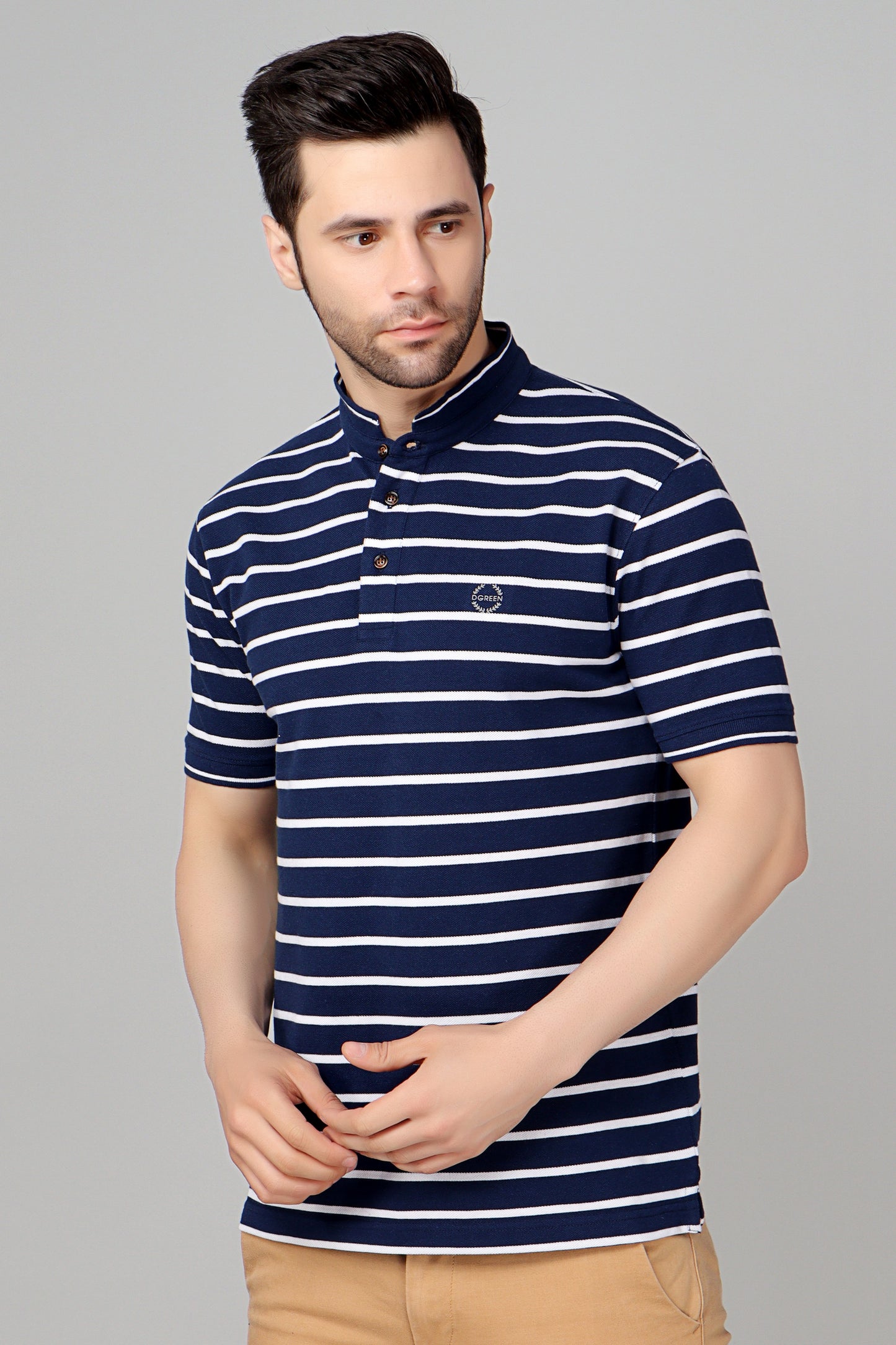 Stand Up Collar Pique Smart Fit Polo