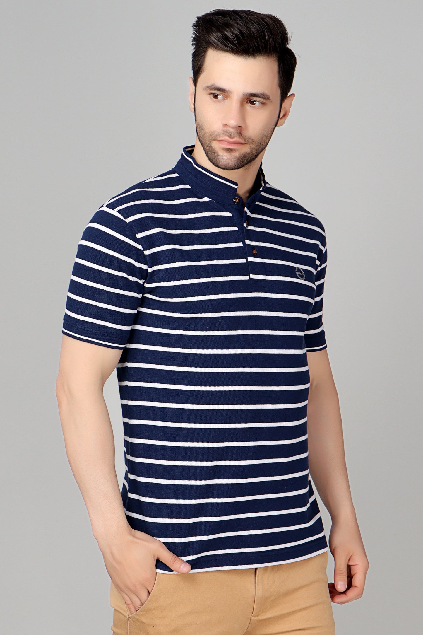 Stand Up Collar Pique Smart Fit Polo