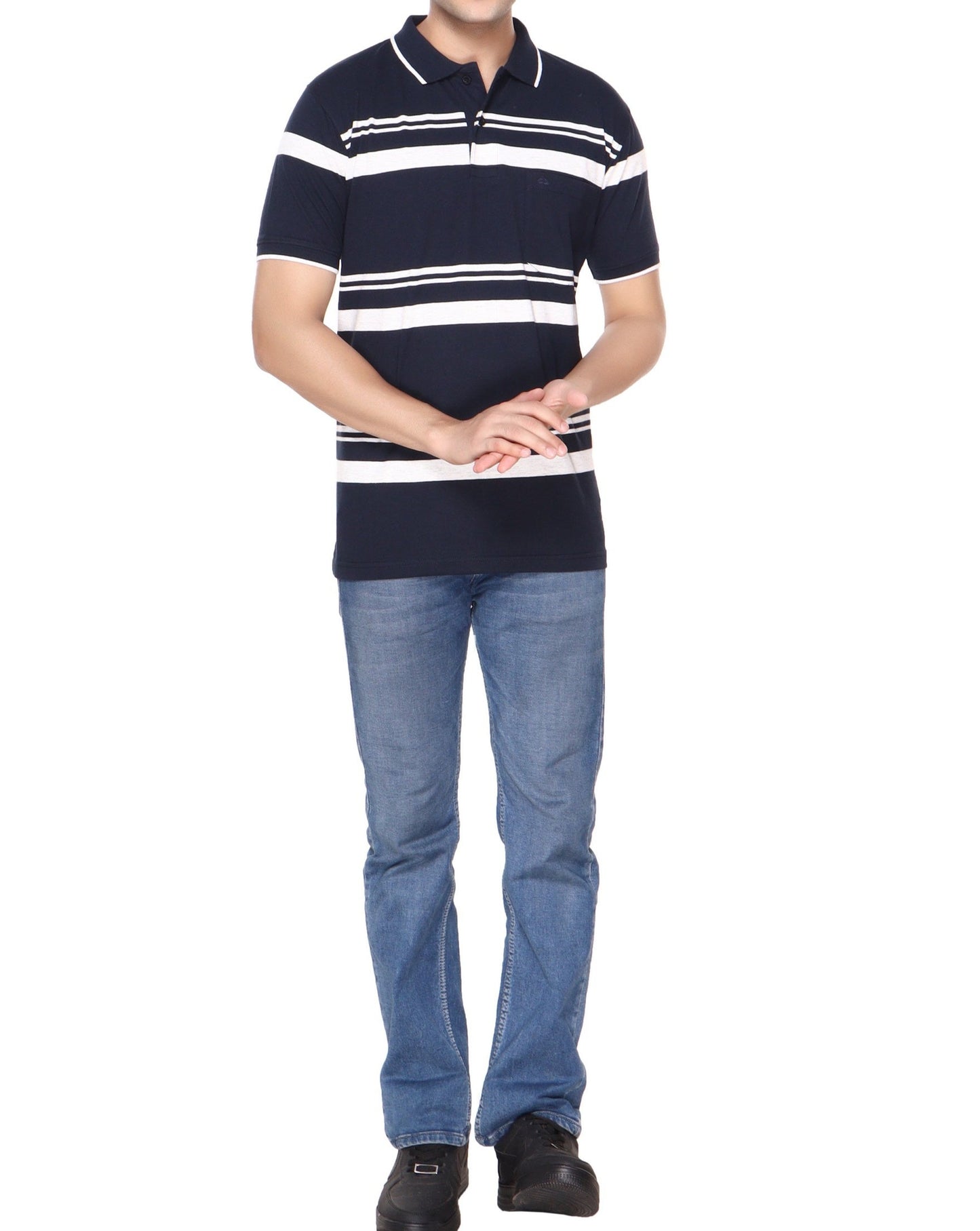 Stripe Polo Jersey