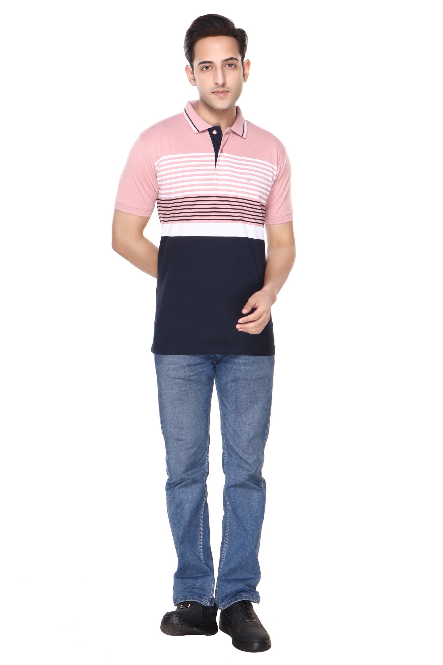 Stripe Polo Jersey
