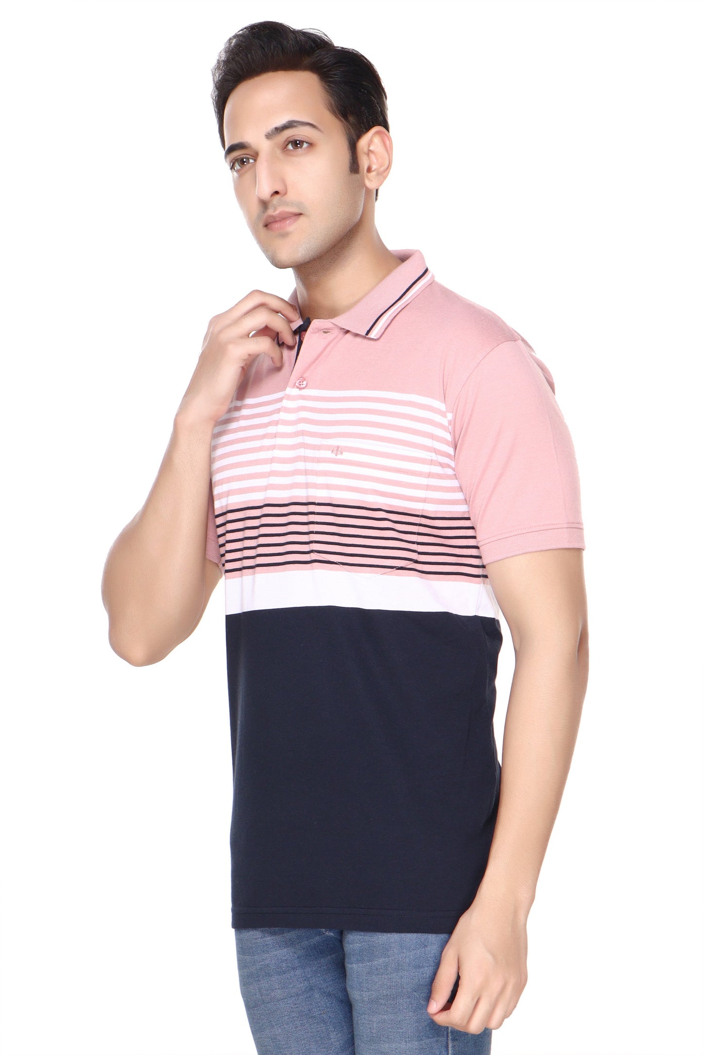 Stripe Polo Jersey