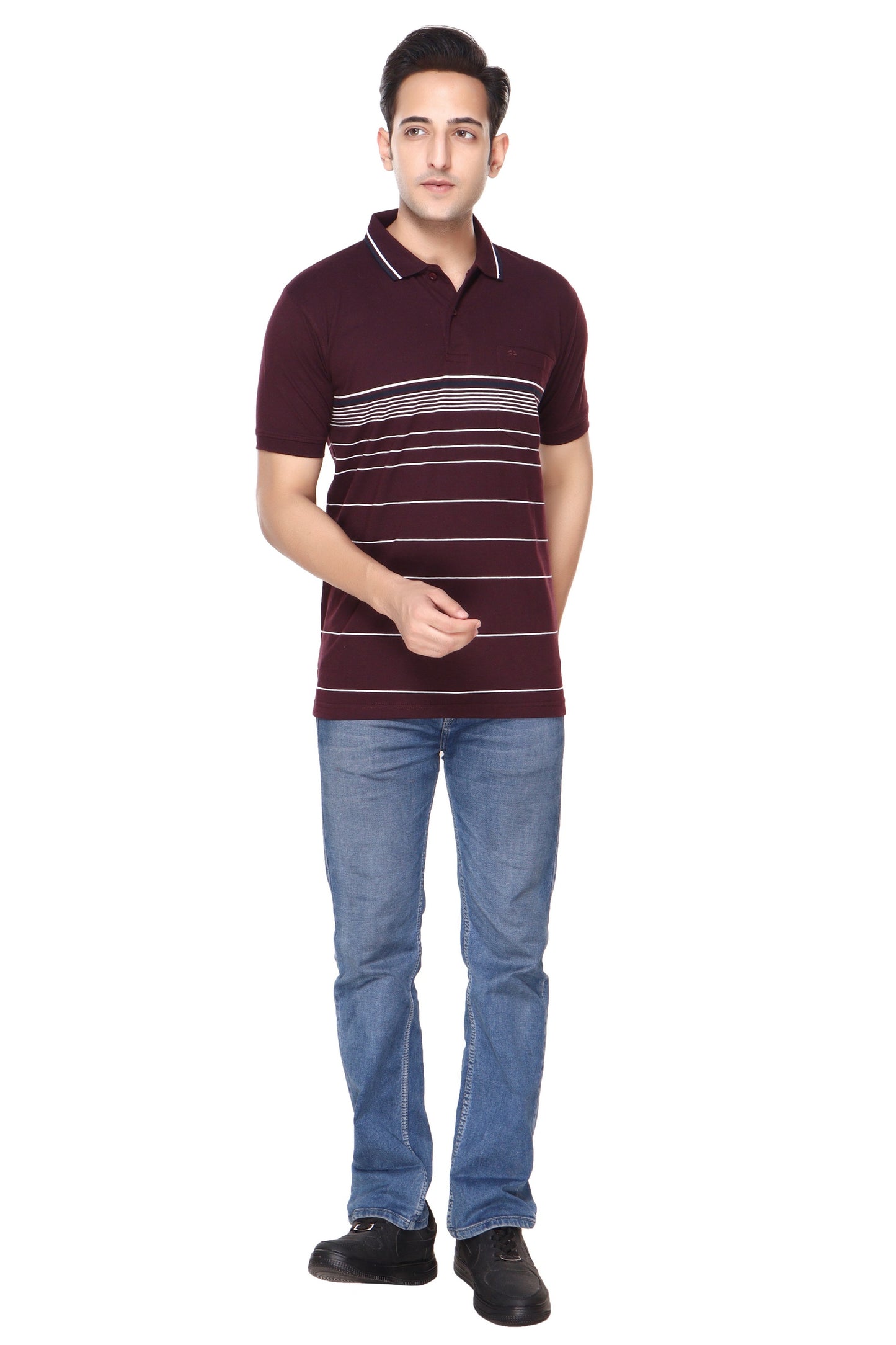 Stripe Polo Jersey
