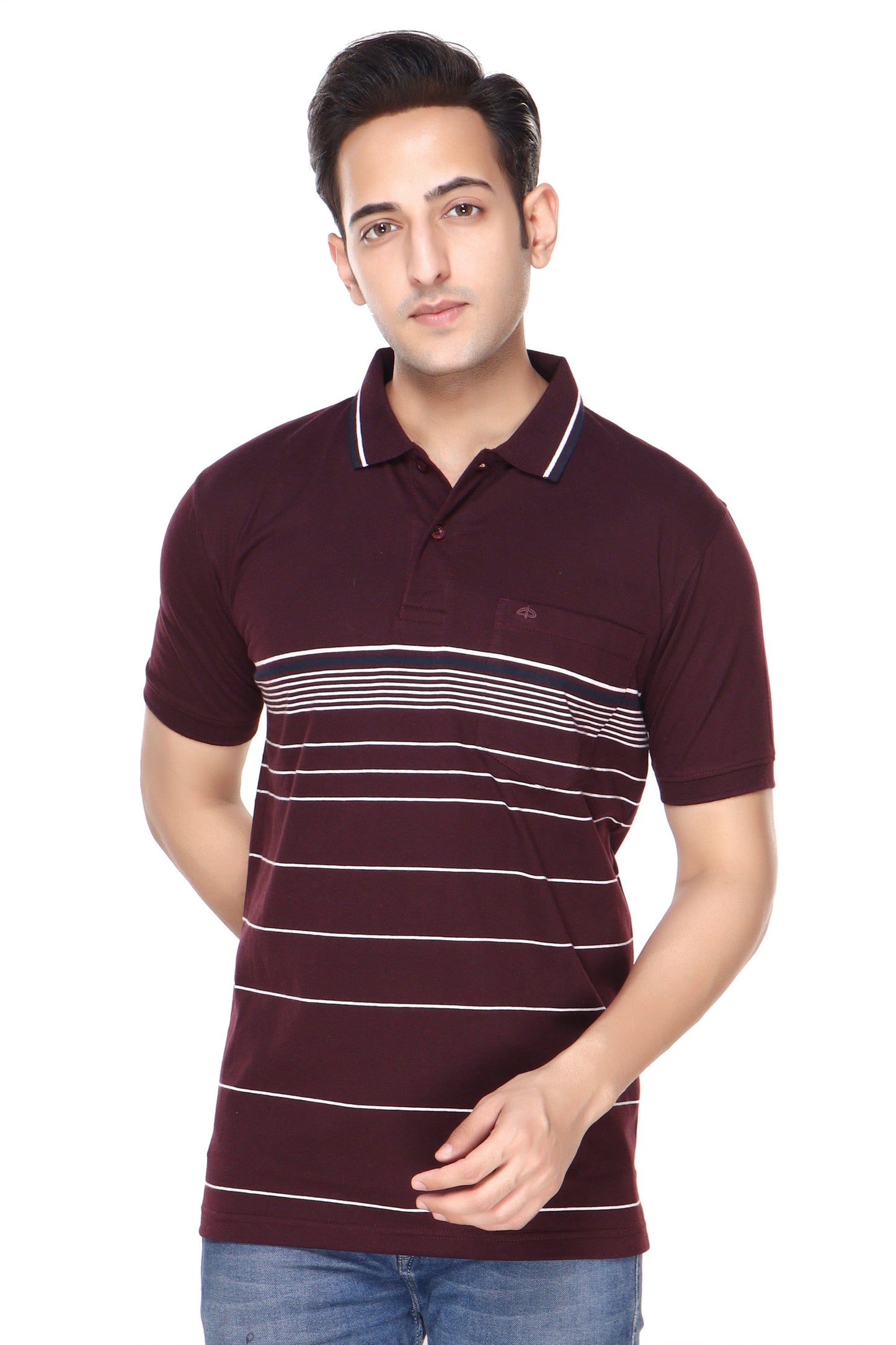Stripe Polo Jersey