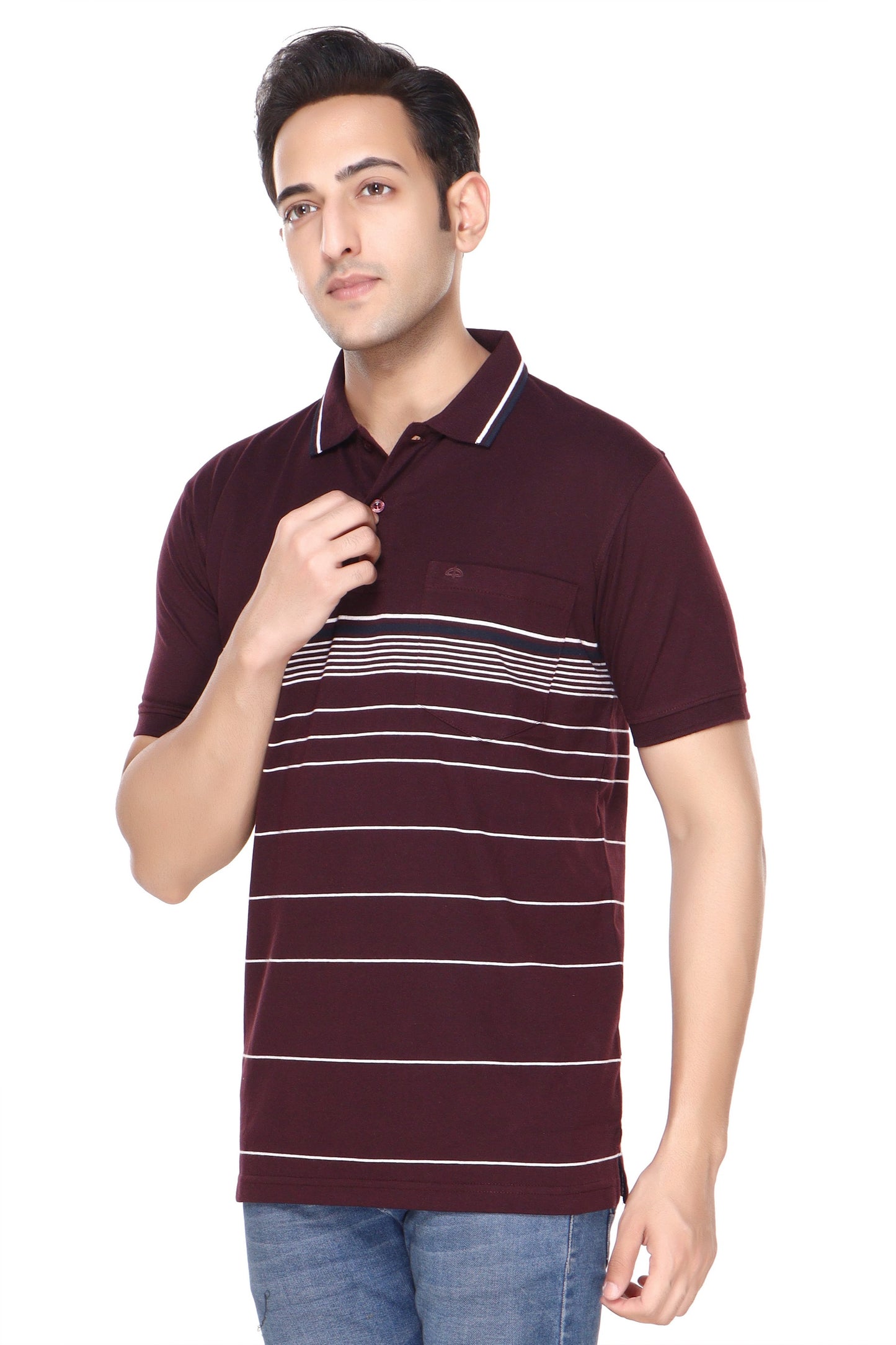 Stripe Polo Jersey