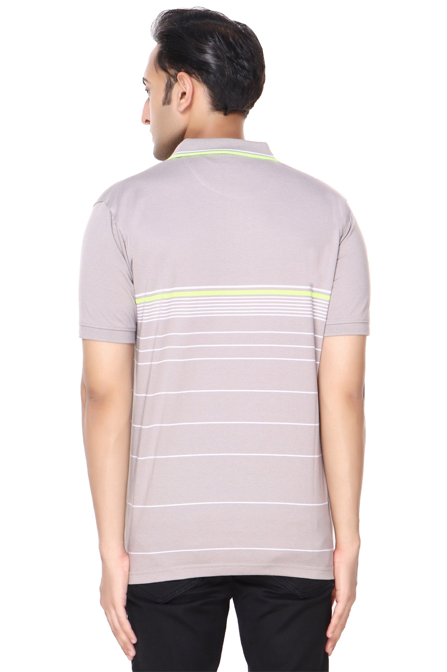 Single Jersey Stripe Regular Fit Pocket Polo