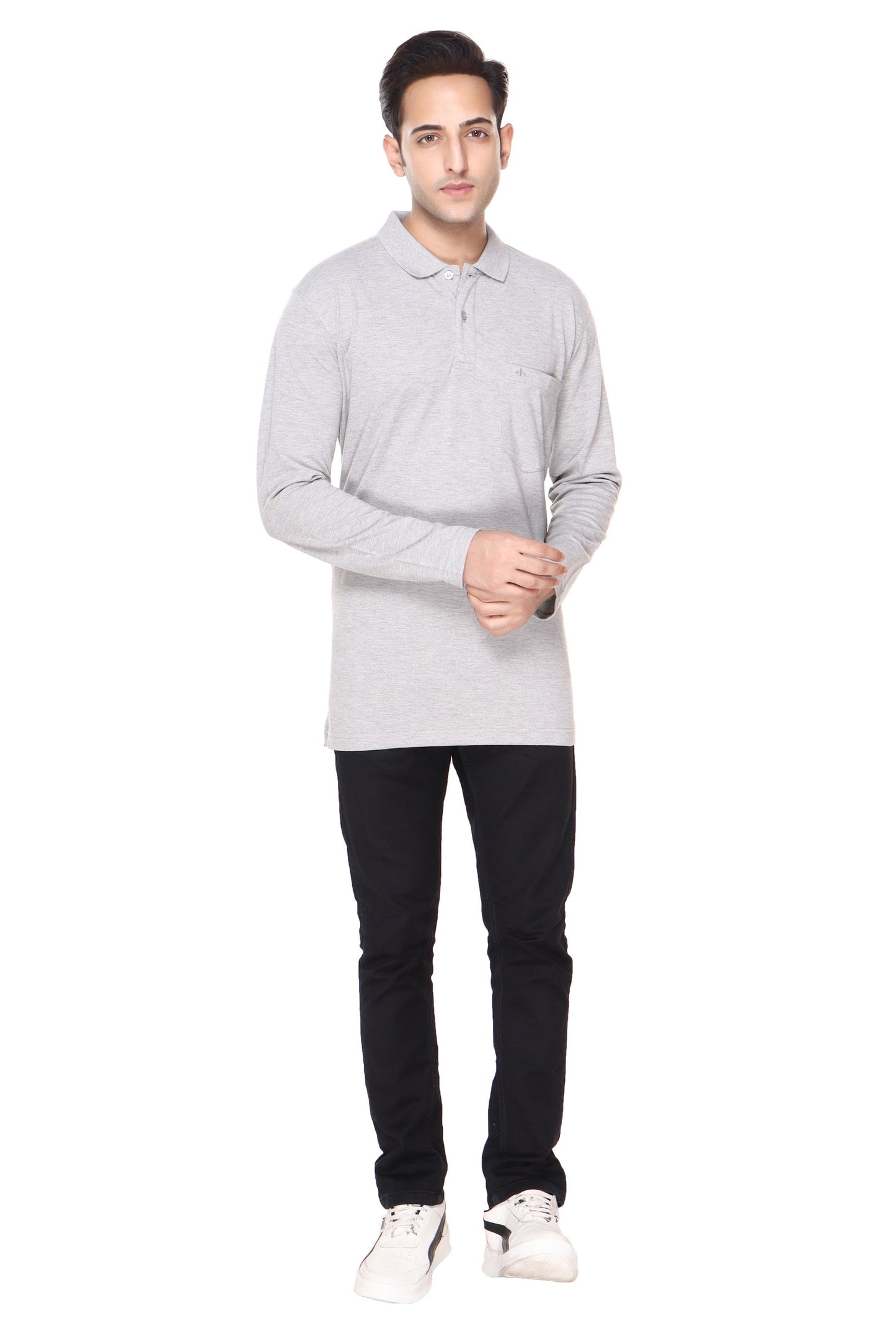 SOLID PIQUE POLO POCKET